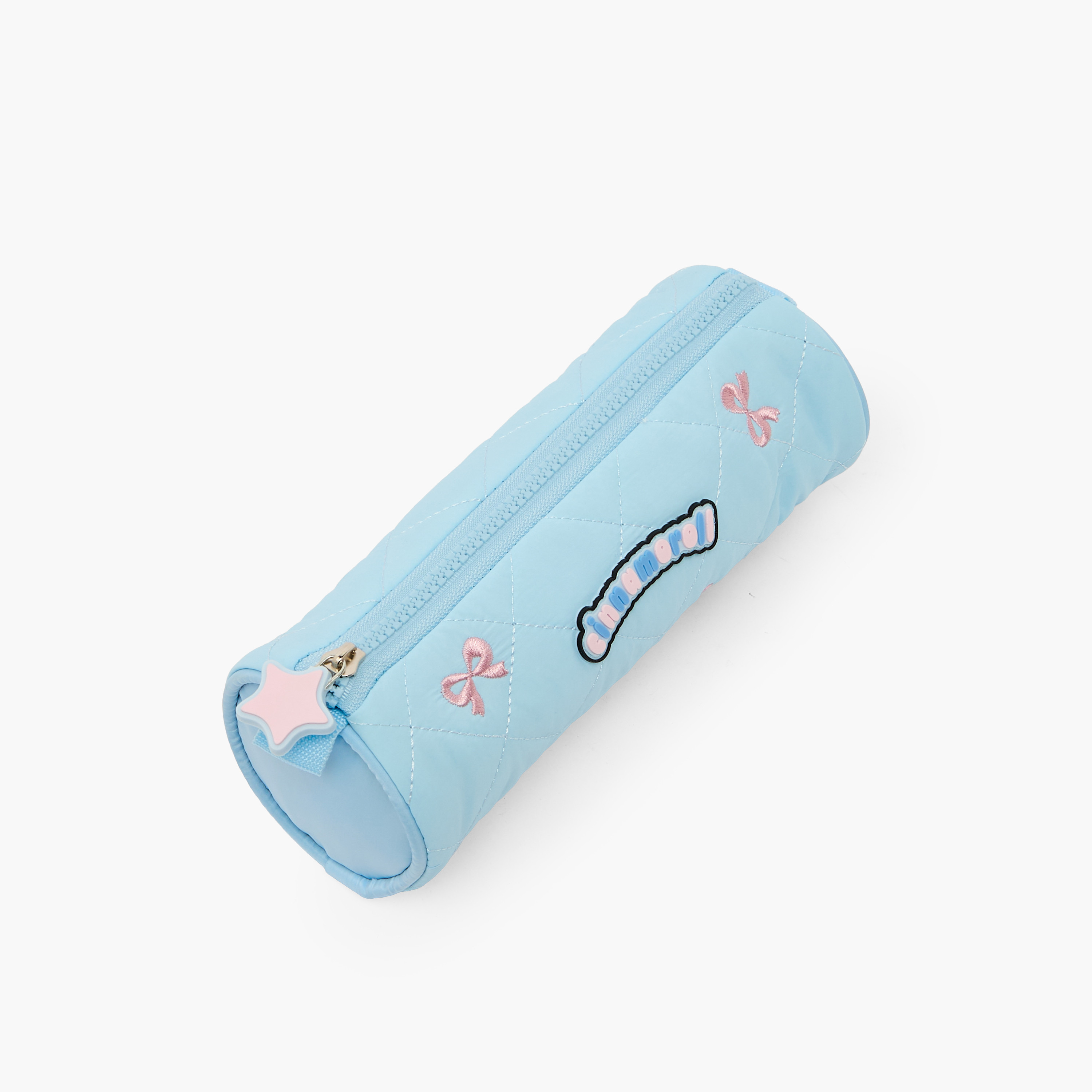 Sanrio Cinnamoroll Embroidered Pencil Pouch with Zip Closure-school-stationery-pencilcases-image-3