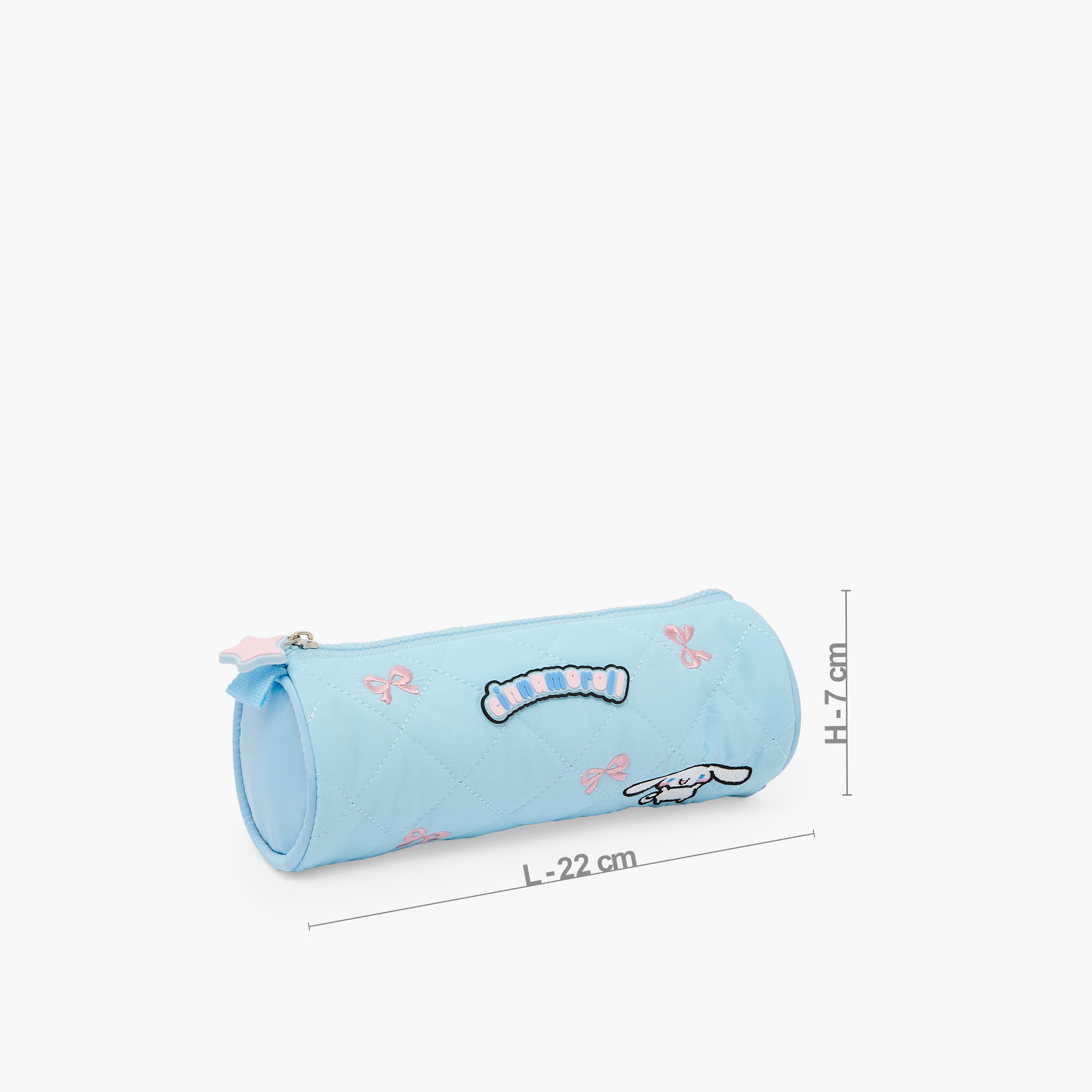 Sanrio Cinnamoroll Embroidered Pencil Pouch with Zip Closure-school-stationery-pencilcases-image-4