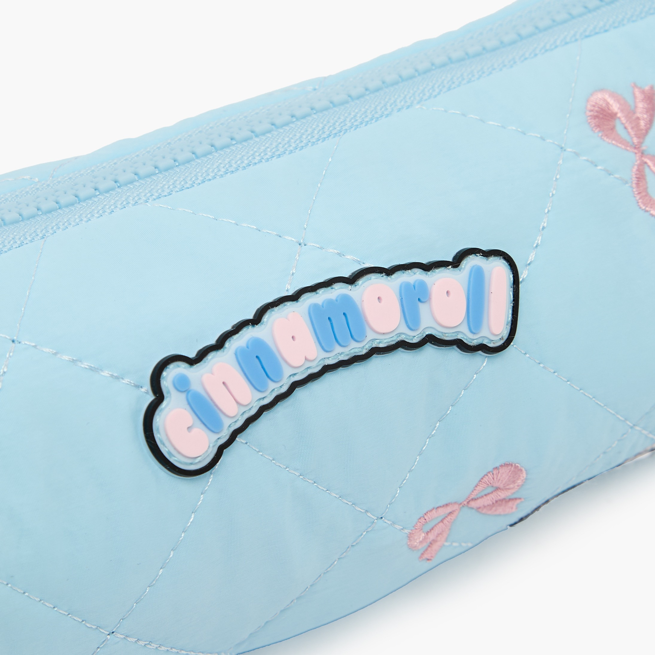 Sanrio Cinnamoroll Embroidered Pencil Pouch with Zip Closure-school-stationery-pencilcases-image-7