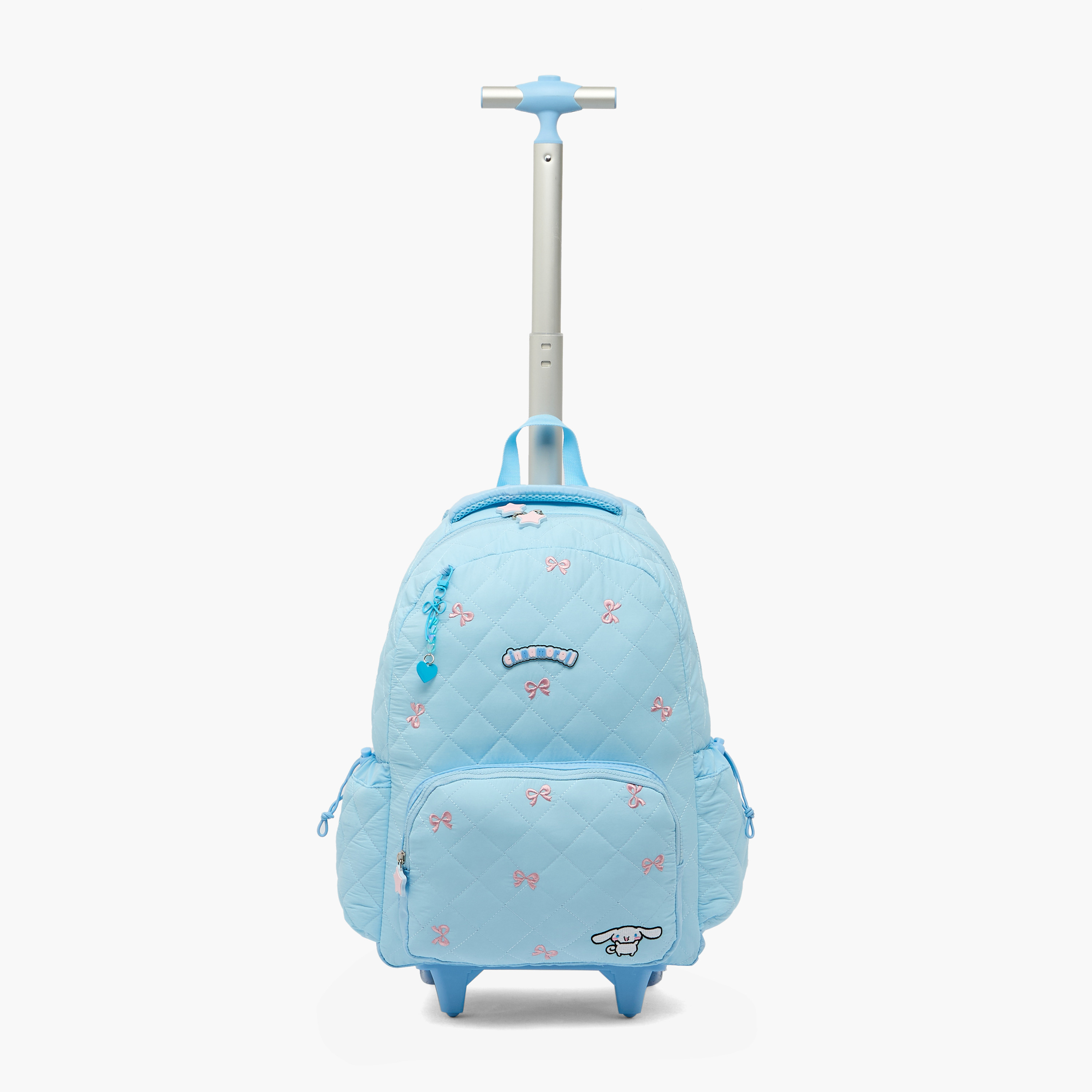 شنطة ترولي بزينة سينامورول للبنات 8-13 سنوات بمقبض قابل للسحب من سانريو - 18 بوصة-school-bagsandbackpacks-trolleybags-image-2