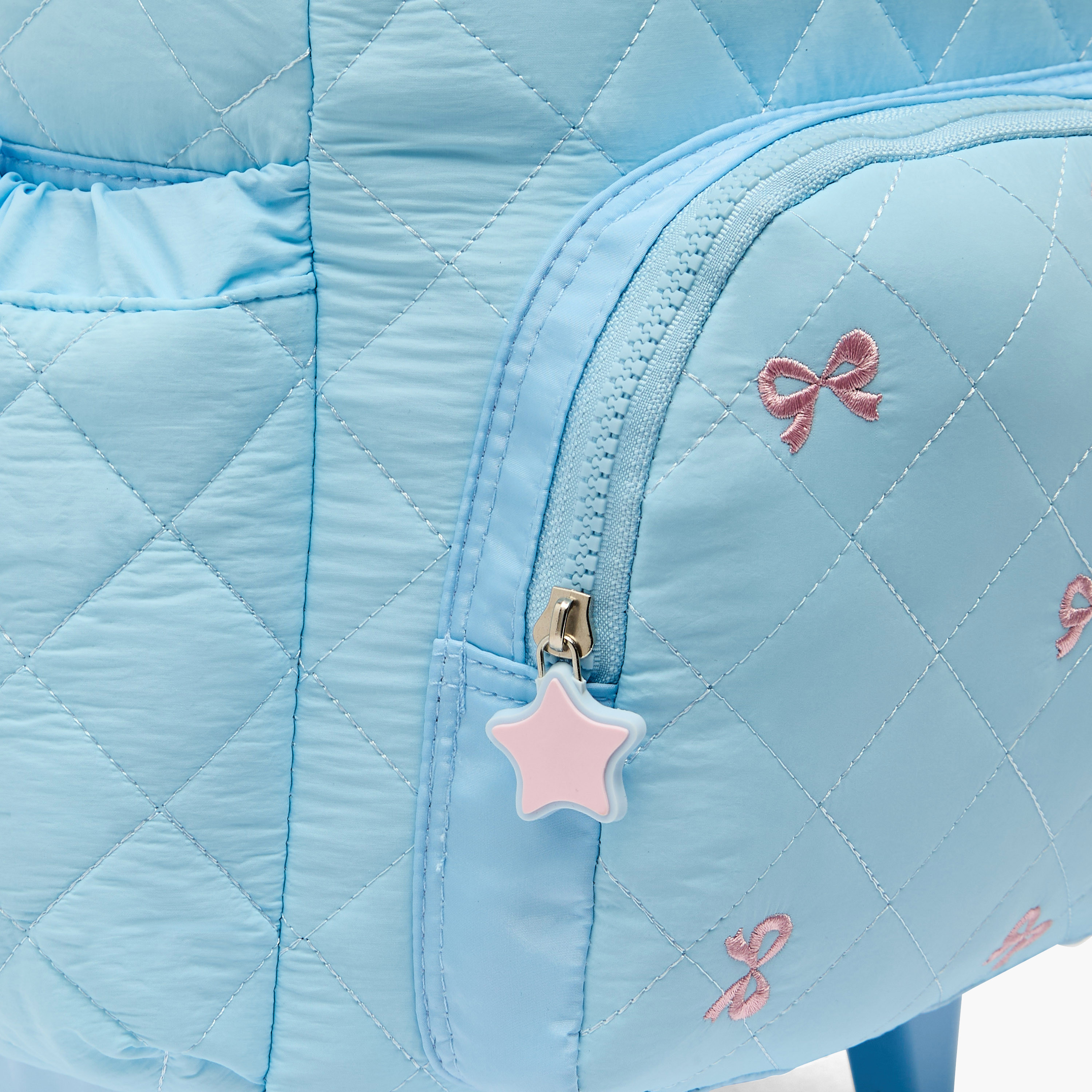 شنطة ترولي بزينة سينامورول للبنات 8-13 سنوات بمقبض قابل للسحب من سانريو - 18 بوصة-school-bagsandbackpacks-trolleybags-image-4