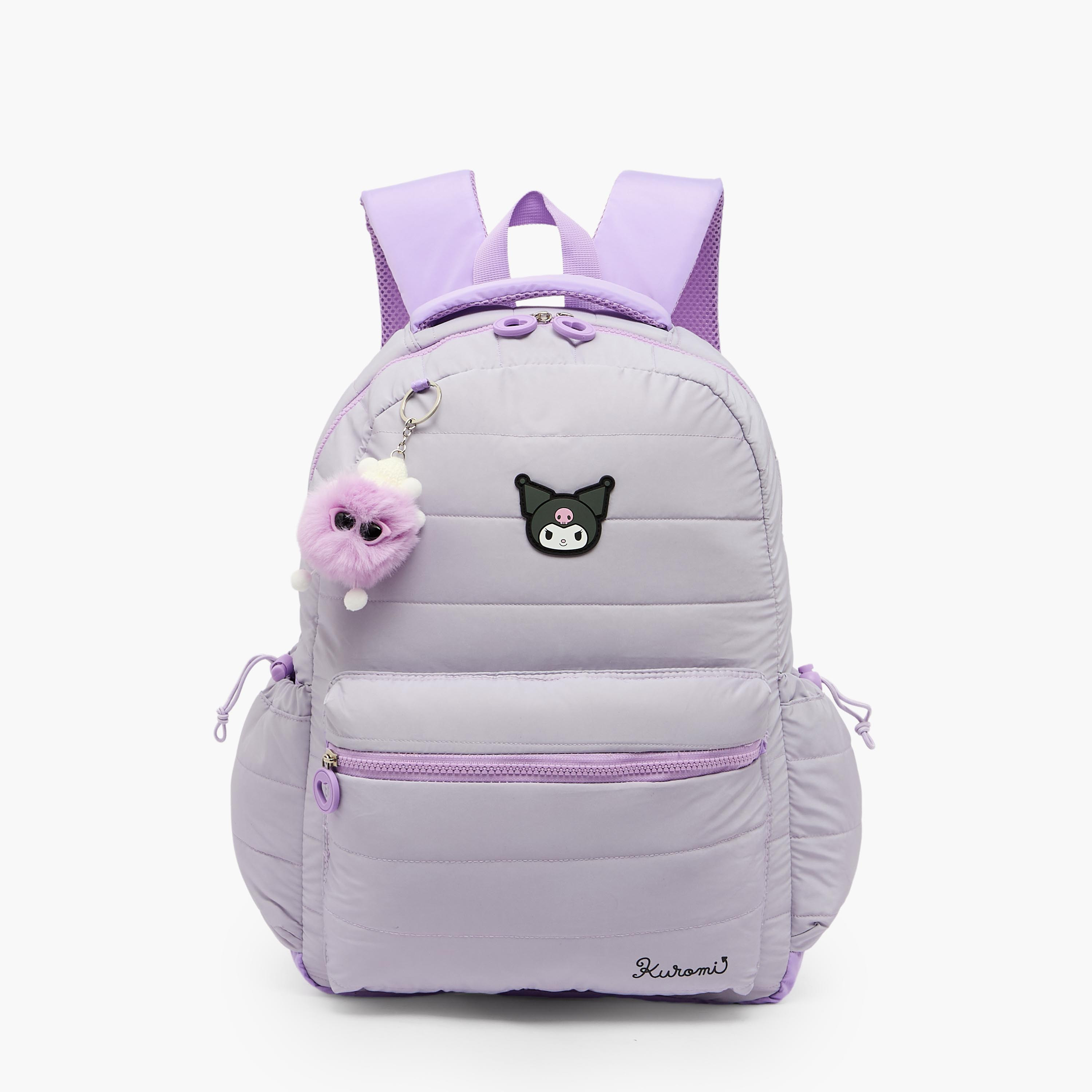 Sanrio Kuromi Print Backpack for Girls 8-12 Years with Laptop Compartment-school-bagsandbackpacks-backpacks-image-1