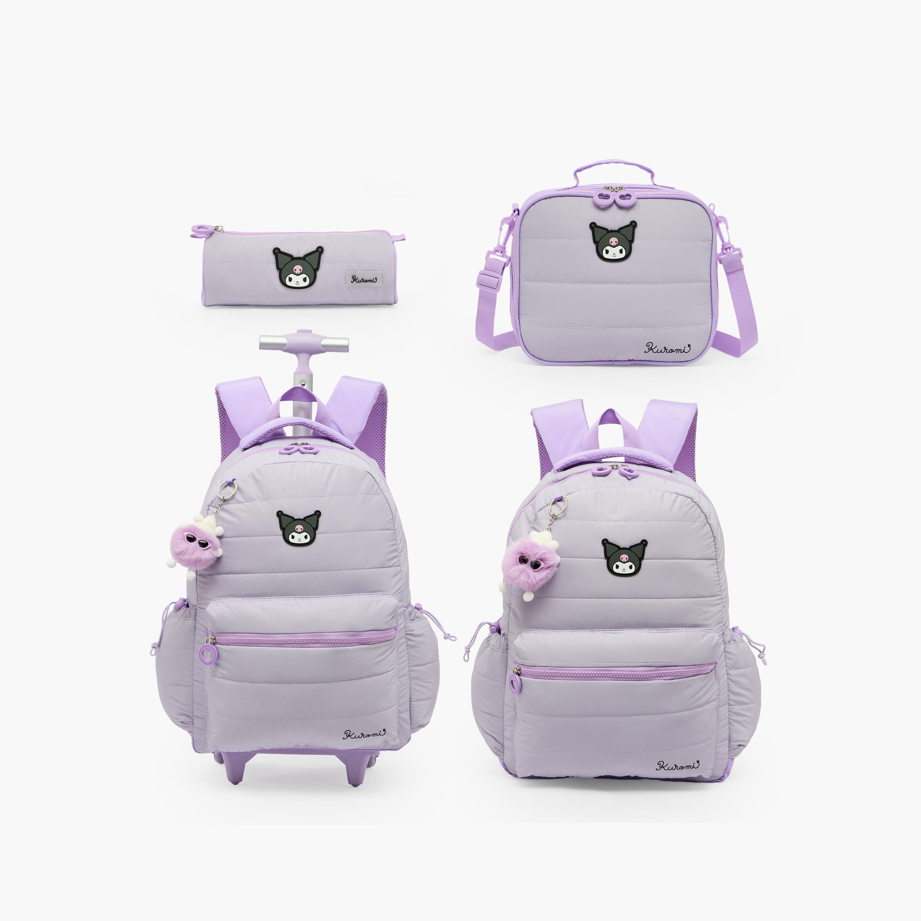 Sanrio Kuromi Print Backpack for Girls 8-12 Years with Laptop Compartment-school-bagsandbackpacks-backpacks-image-11