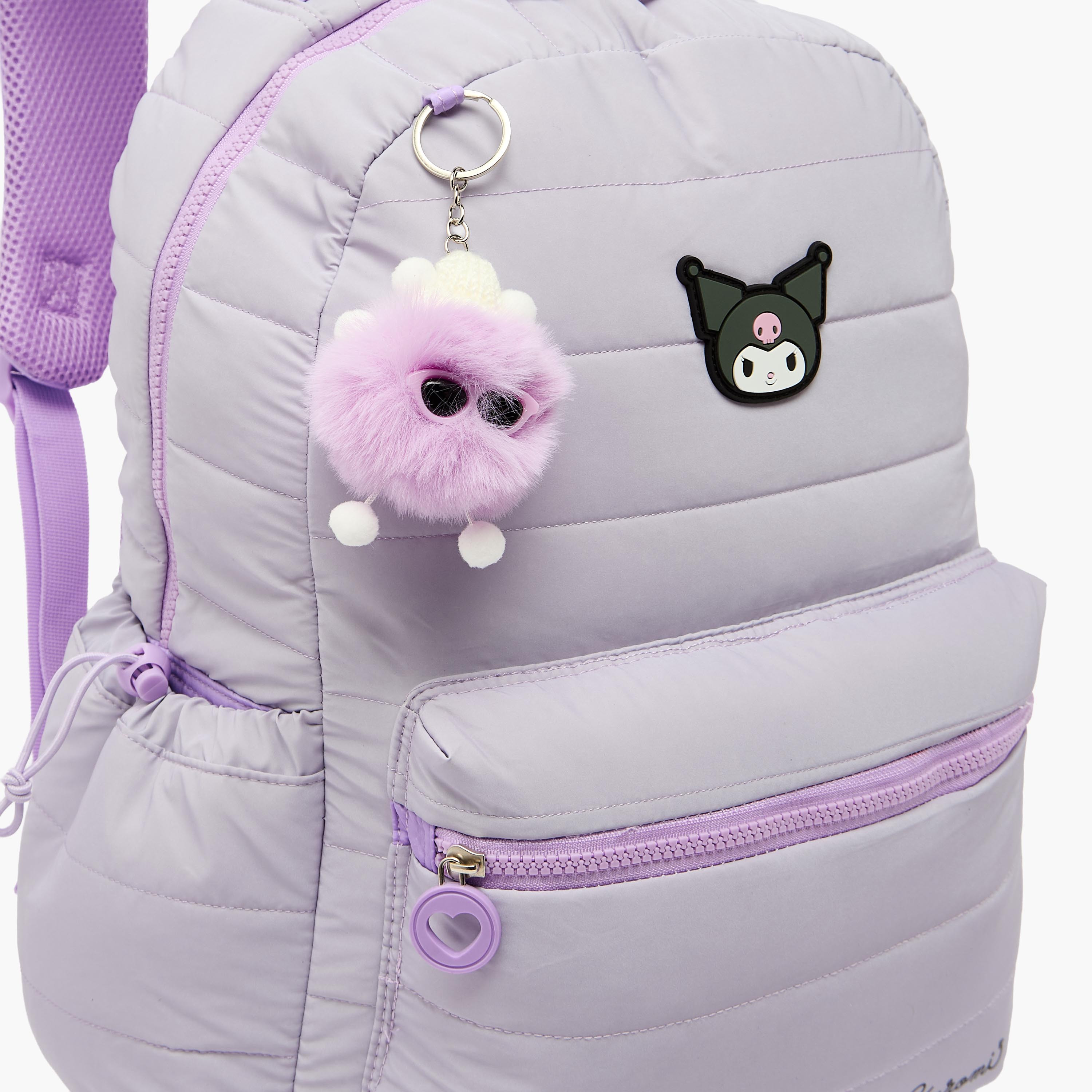 Sanrio Kuromi Print Backpack for Girls 8-12 Years with Laptop Compartment-school-bagsandbackpacks-backpacks-image-4
