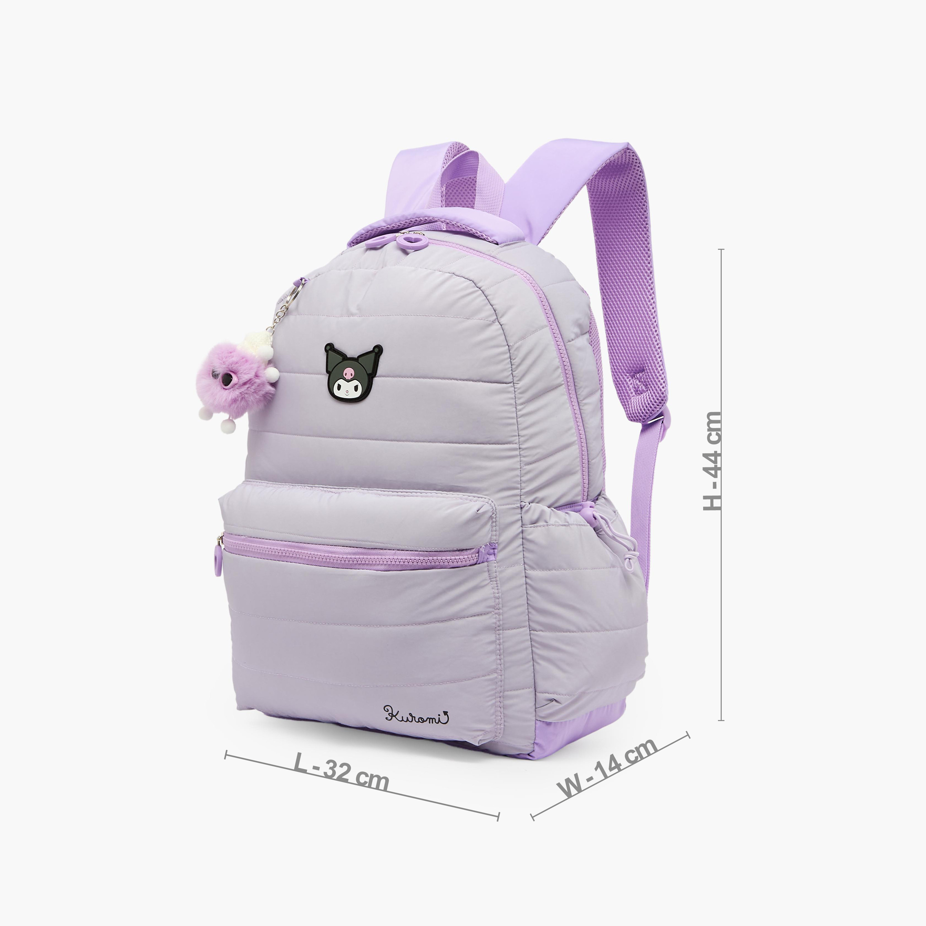 Sanrio Kuromi Print Backpack for Girls 8-12 Years with Laptop Compartment-school-bagsandbackpacks-backpacks-image-8