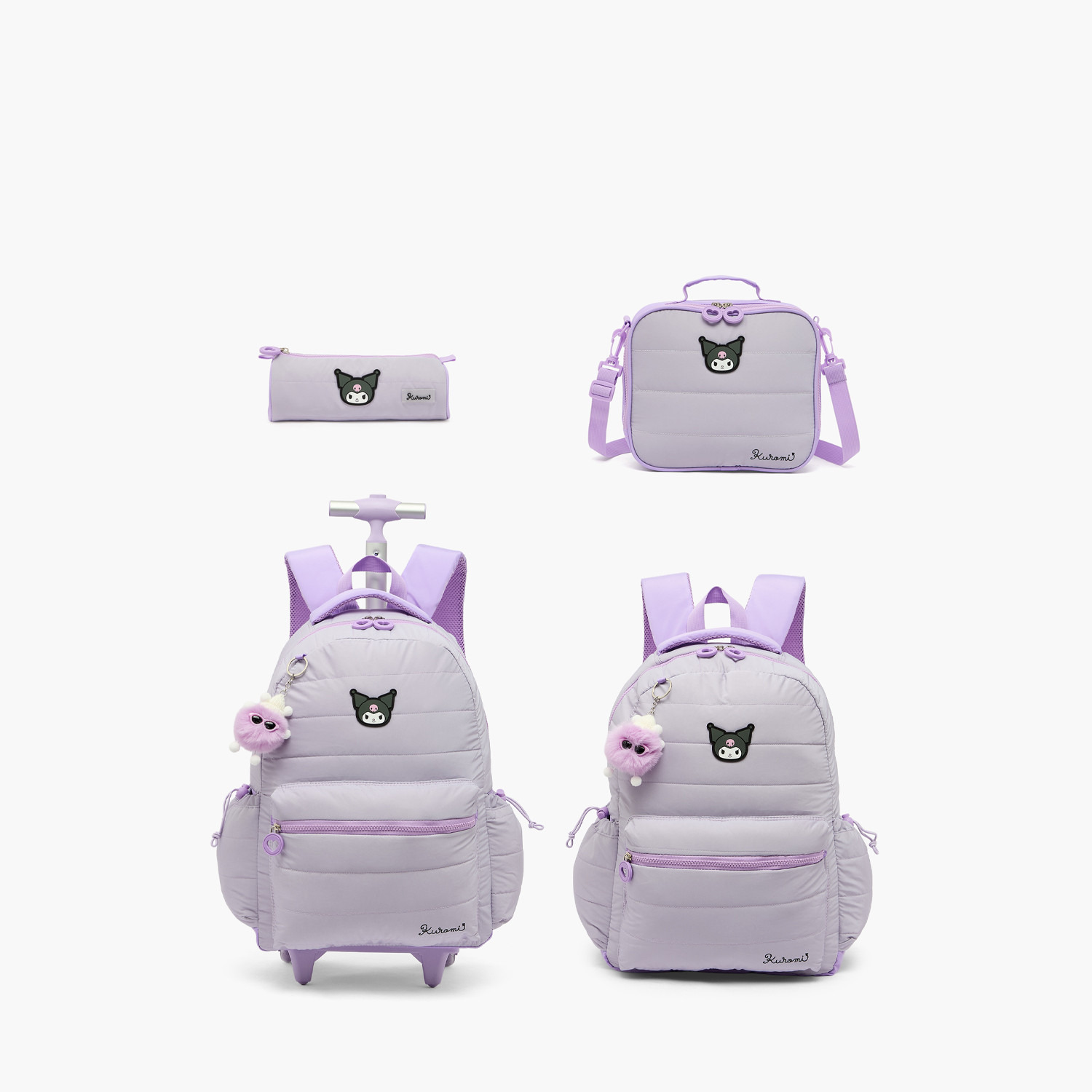 شنطة غداء بسحاب إغلاق وزينة كورومي للبنات بعمر 8-12 سنة من سانريو-school-lunchessentials-lunchbags-image-10