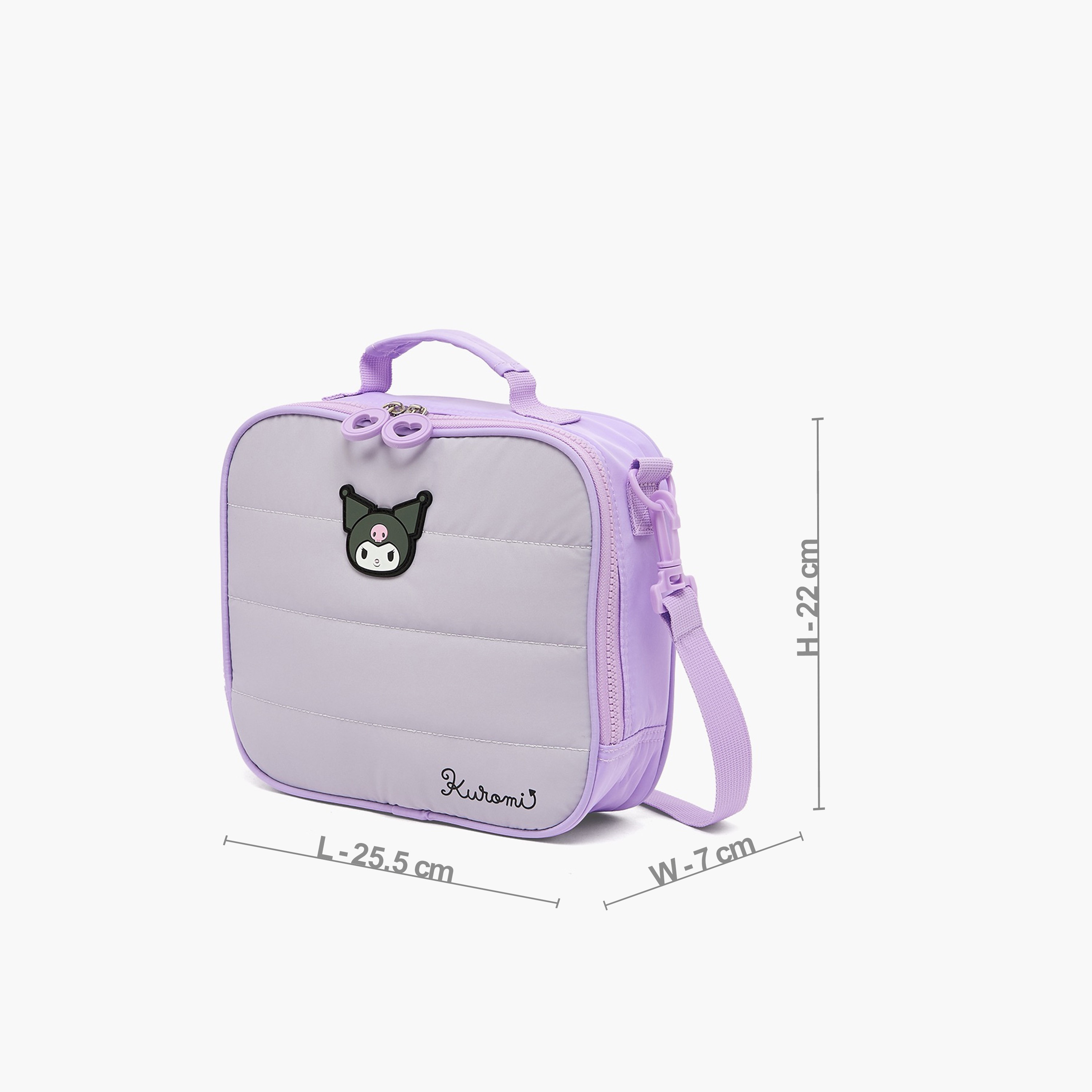 شنطة غداء بسحاب إغلاق وزينة كورومي للبنات بعمر 8-12 سنة من سانريو-school-lunchessentials-lunchbags-image-9
