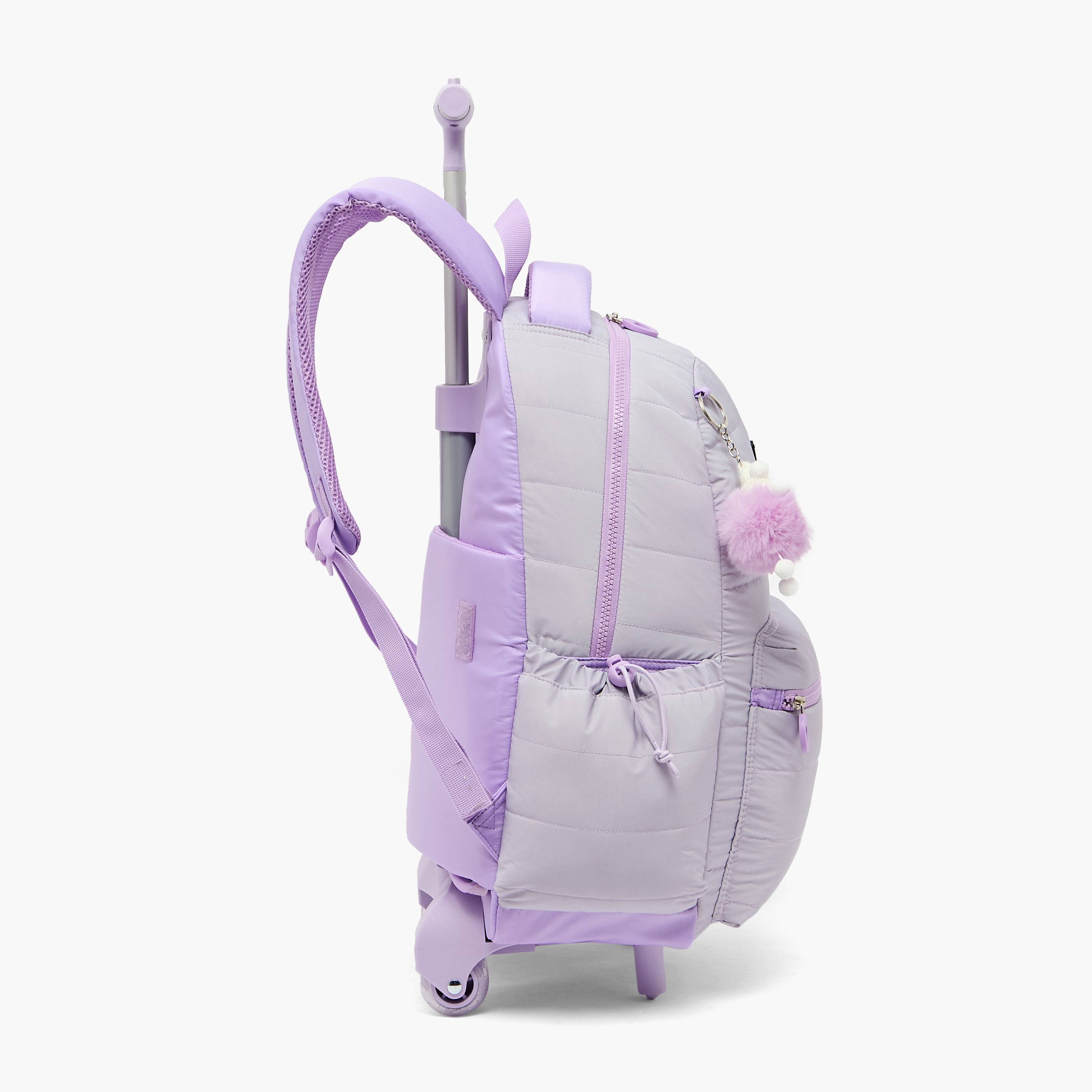 Sanrio Kuromi Print Trolley Bag for Girls 8-12 Years with Padded Straps - 18 inches-school-bagsandbackpacks-trolleybags-image-5