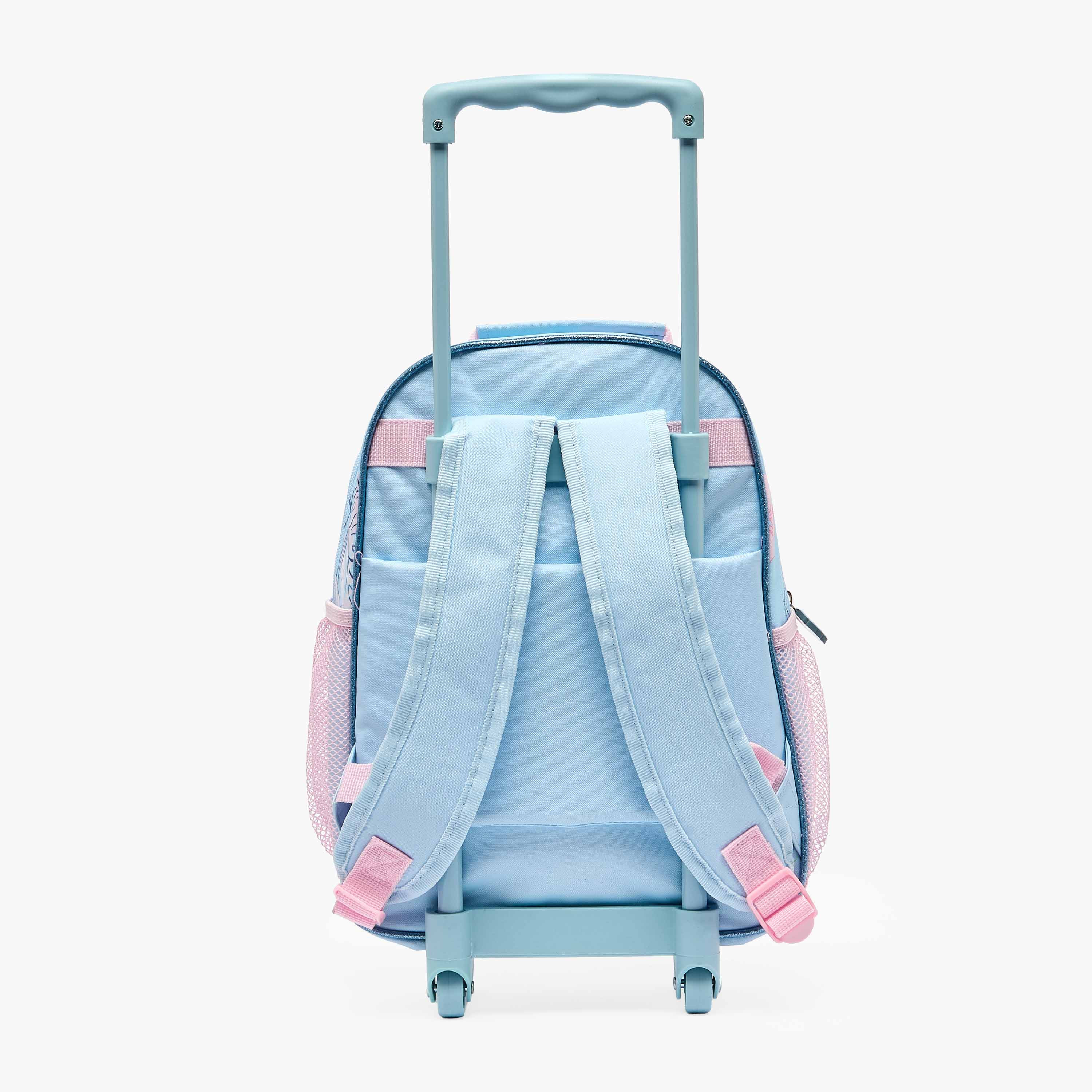 طقم شنطة ترولي مدرسية وشنطة غداء بطبعات ستيتش للبنات بعمر 2-5 سنوات من ديزني-school-bagsandbackpacks-trolleybags-image-11