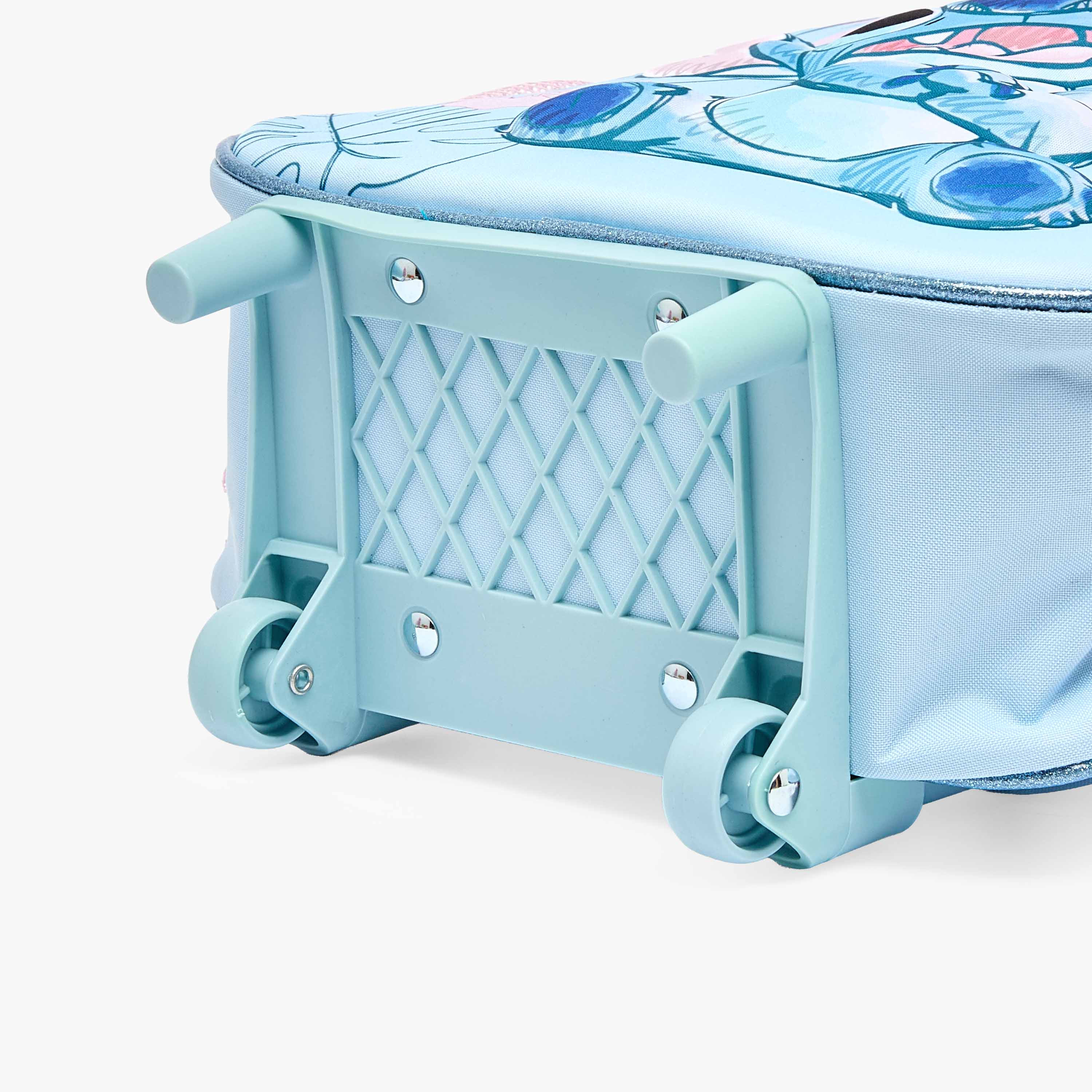 طقم شنطة ترولي مدرسية وشنطة غداء بطبعات ستيتش للبنات بعمر 2-5 سنوات من ديزني-school-bagsandbackpacks-trolleybags-image-12