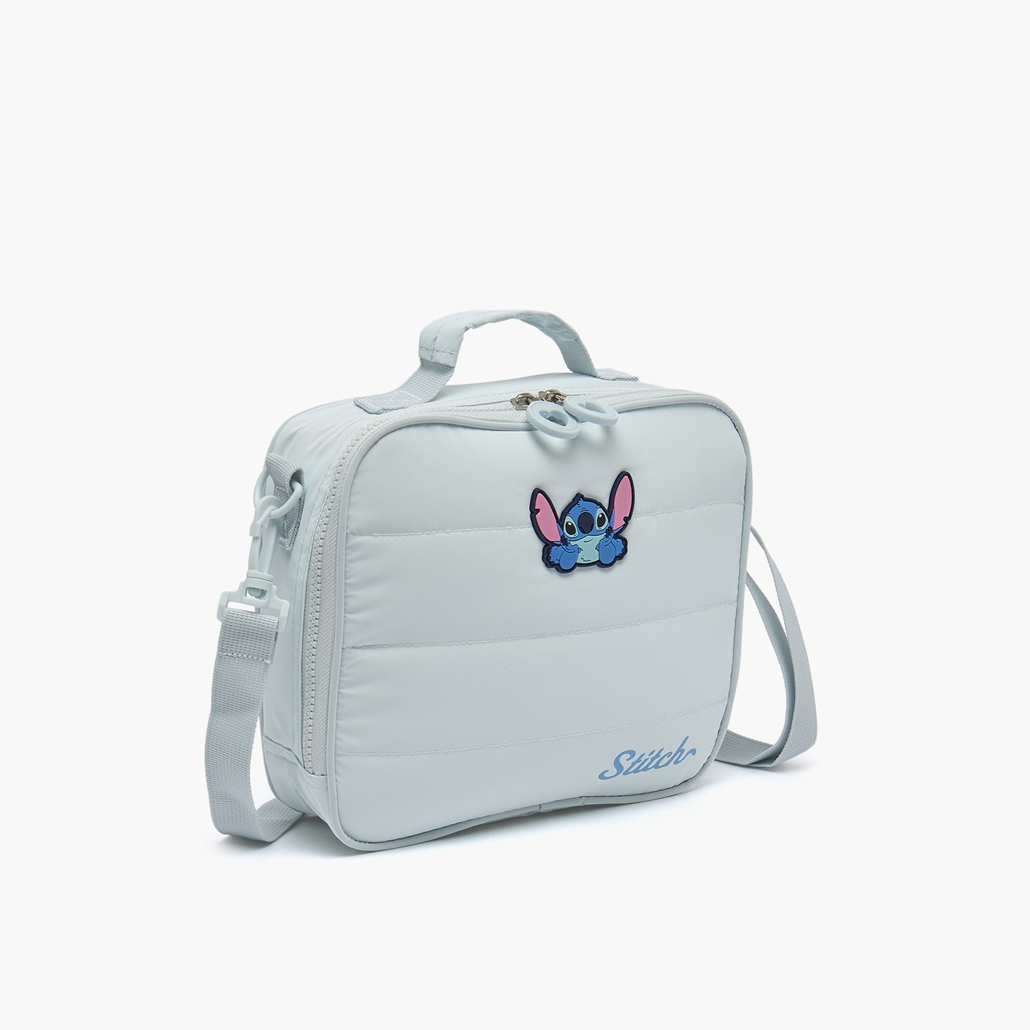 Disney Stitch Print Lunch Bag for Girls 8-12 Years with Zip Closure-school-lunchessentials-lunchbags-image-3