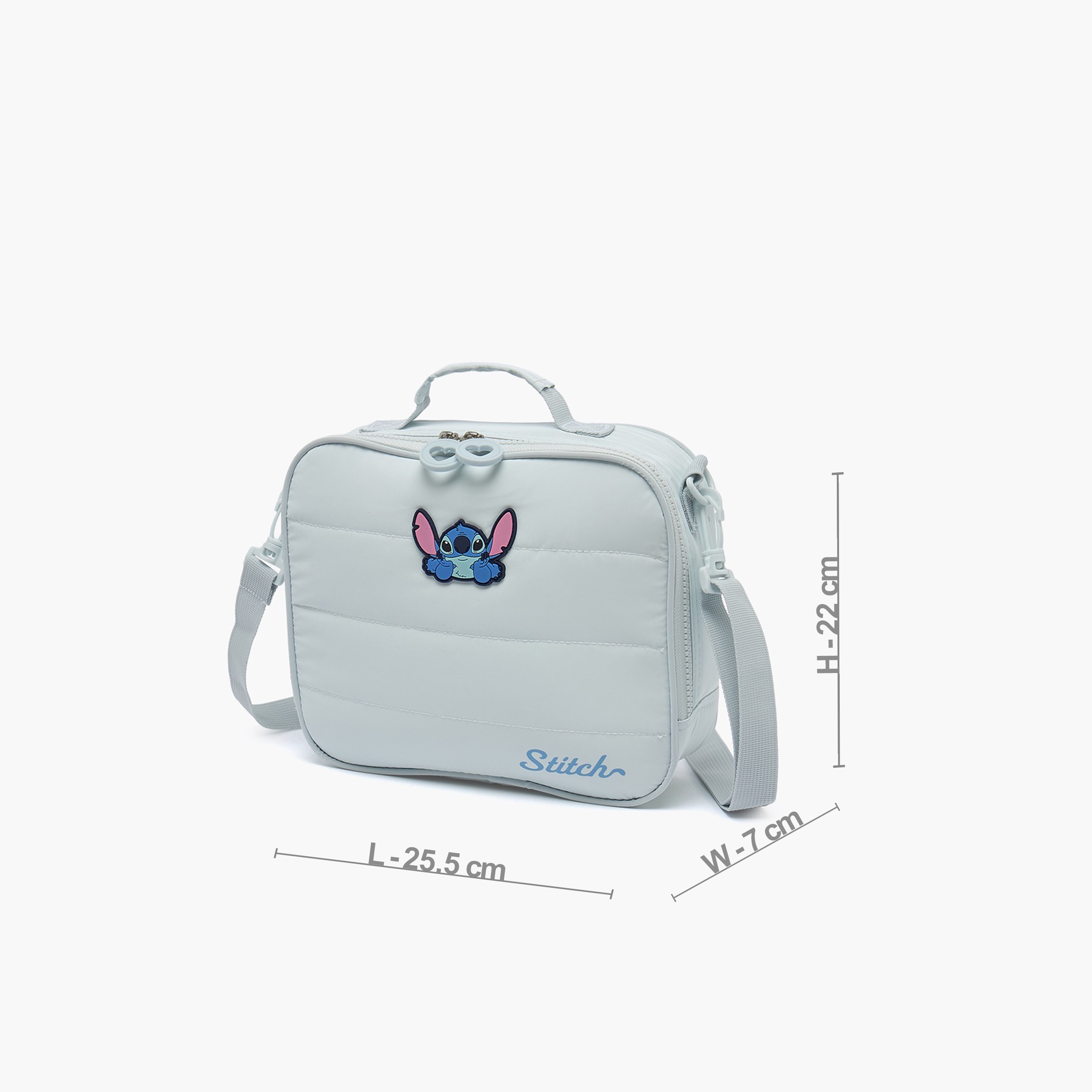 Disney Stitch Print Lunch Bag for Girls 8-12 Years with Zip Closure-school-lunchessentials-lunchbags-image-9
