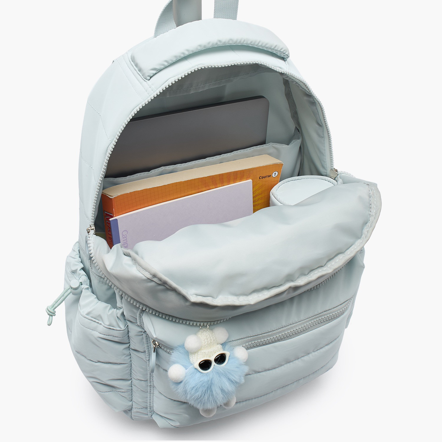 شنطة ترولي بقسم لابتوب وطبعات ستيتش للبنات بعمر 8-12 سنة من ديزني - 18 بوصة-school-bagsandbackpacks-trolleybags-image-6