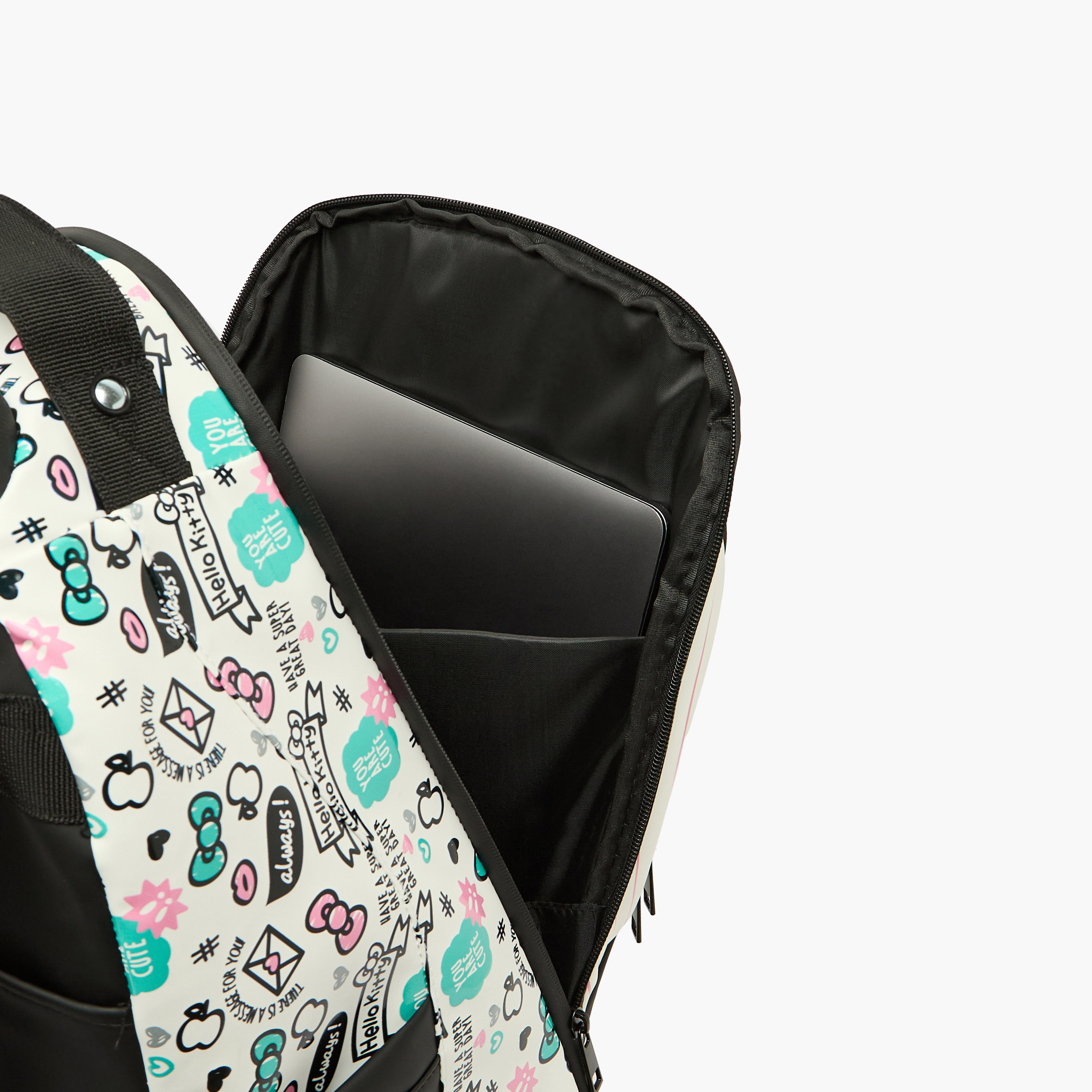 Sanrio Hello Kitty Print Trolley Bag for Girls 8-12 Years Retractable Handle - 16 inches-school-bagsandbackpacks-trolleybags-image-7