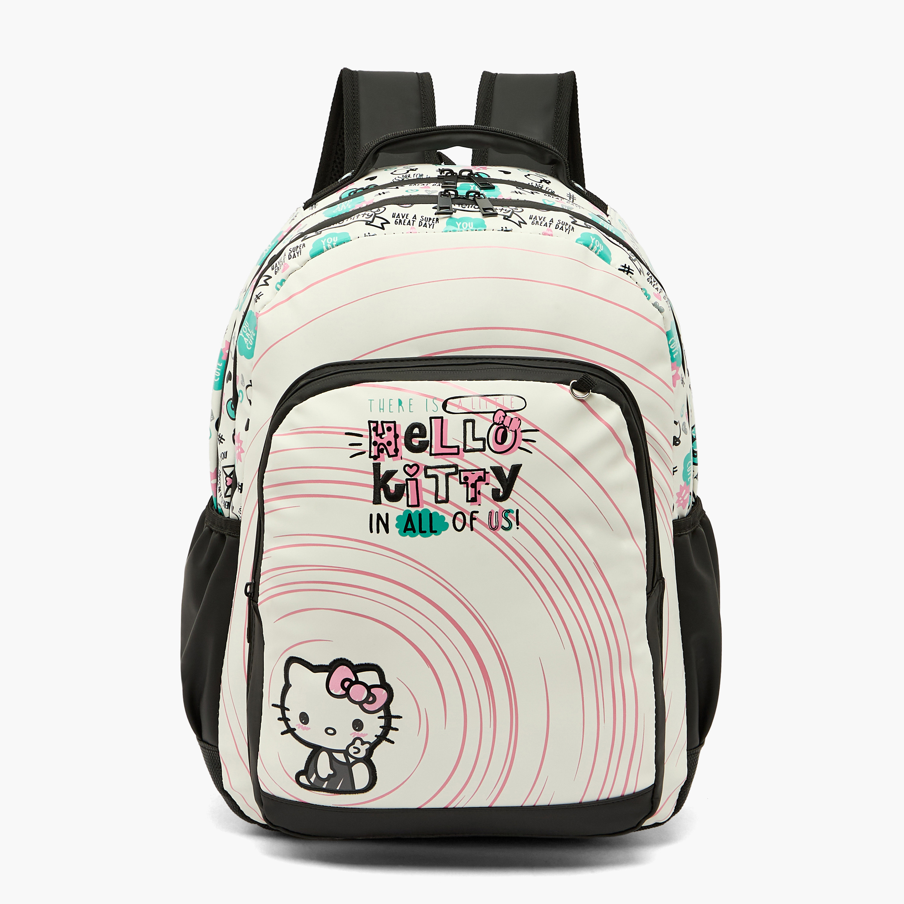 Sanrio Hello Kitty Print Backpack for Girls 8-12 Years with Laptop Compartment - 17 inches-school-bagsandbackpacks-backpacks-image-1