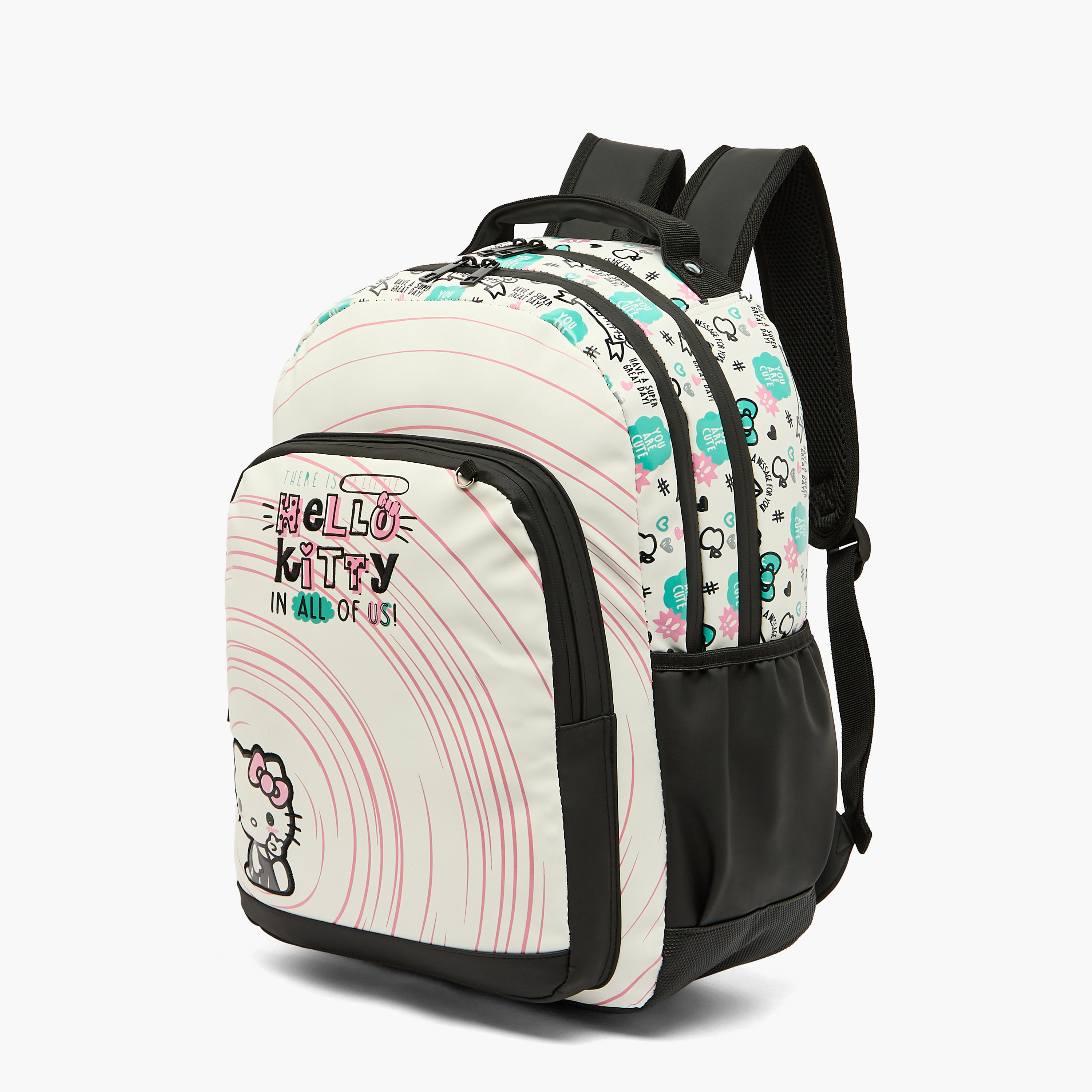 Sanrio Hello Kitty Print Backpack for Girls 8-12 Years with Laptop Compartment - 17 inches-school-bagsandbackpacks-backpacks-image-2