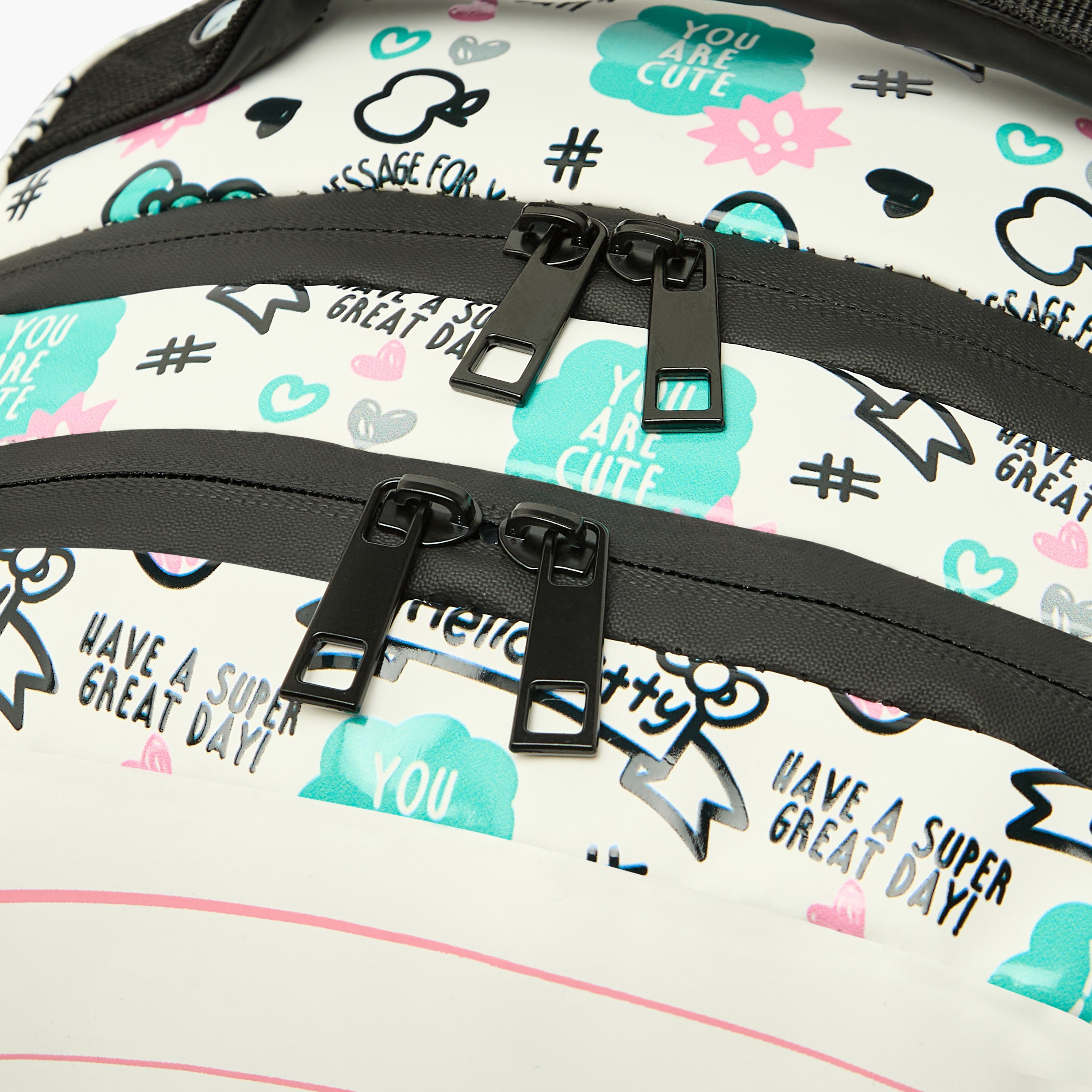 Sanrio Hello Kitty Print Backpack for Girls 8-12 Years with Laptop Compartment - 17 inches-school-bagsandbackpacks-backpacks-image-4