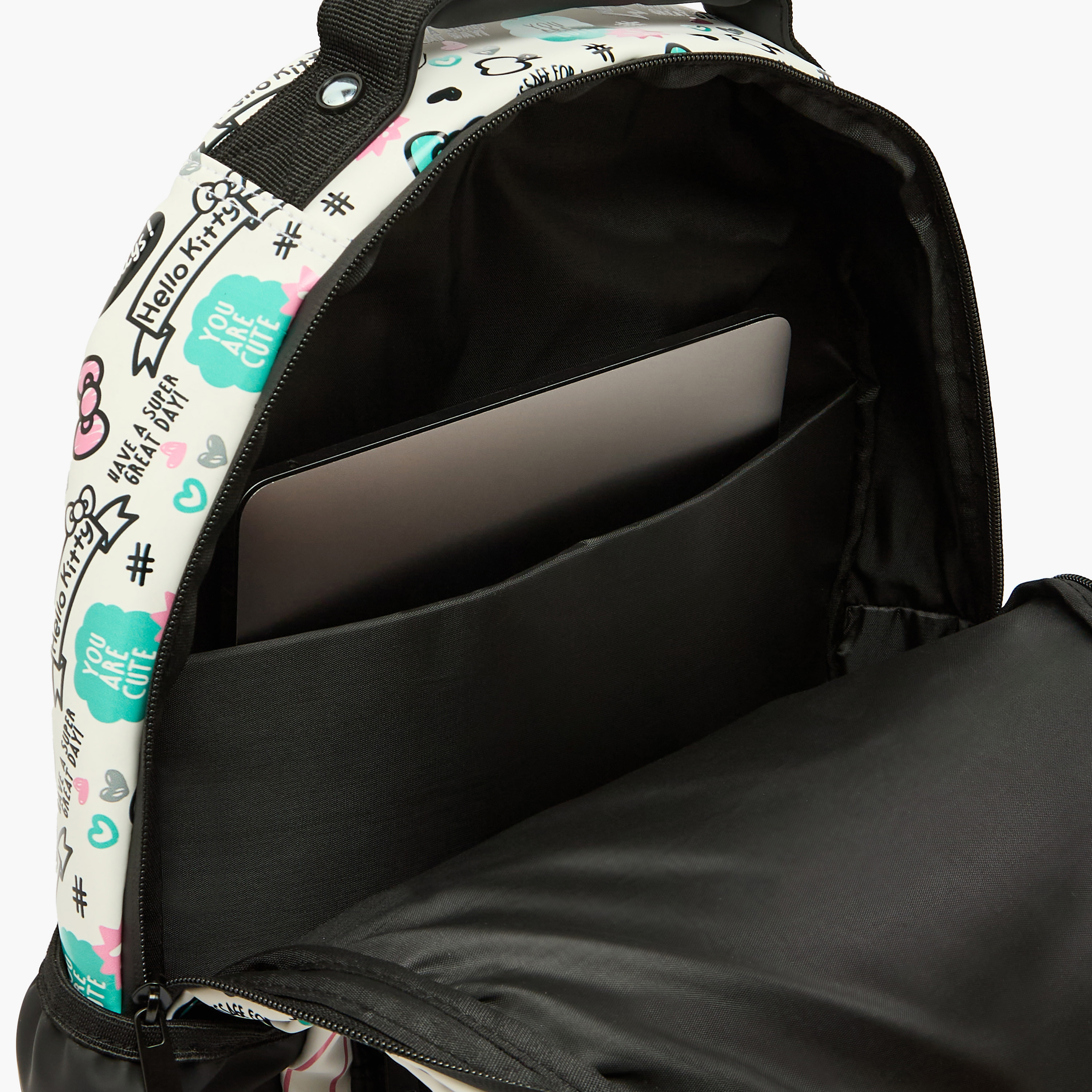 Sanrio Hello Kitty Print Backpack for Girls 8-12 Years with Laptop Compartment - 17 inches-school-bagsandbackpacks-backpacks-image-6