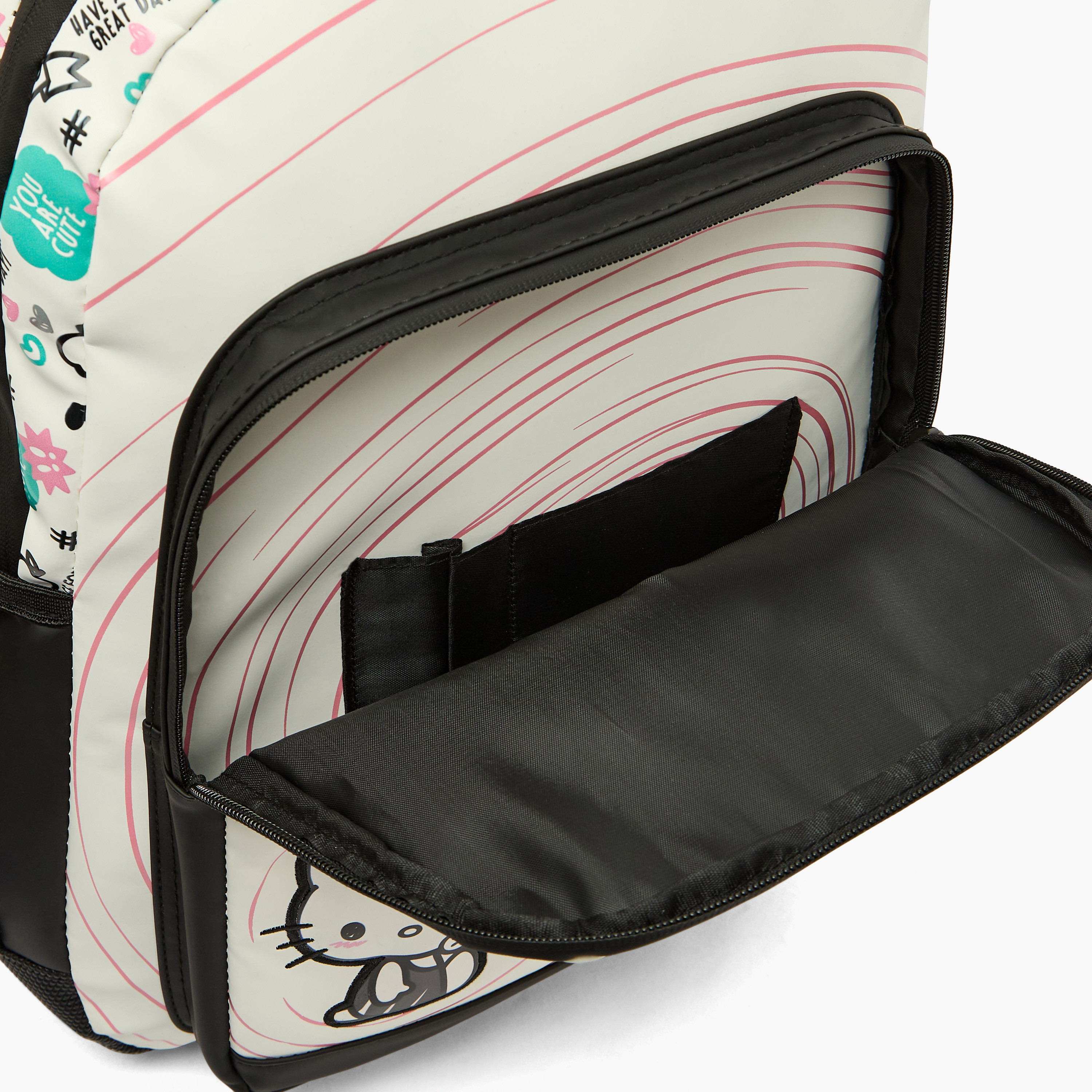 Sanrio Hello Kitty Print Backpack for Girls 8-12 Years with Laptop Compartment - 17 inches-school-bagsandbackpacks-backpacks-image-8