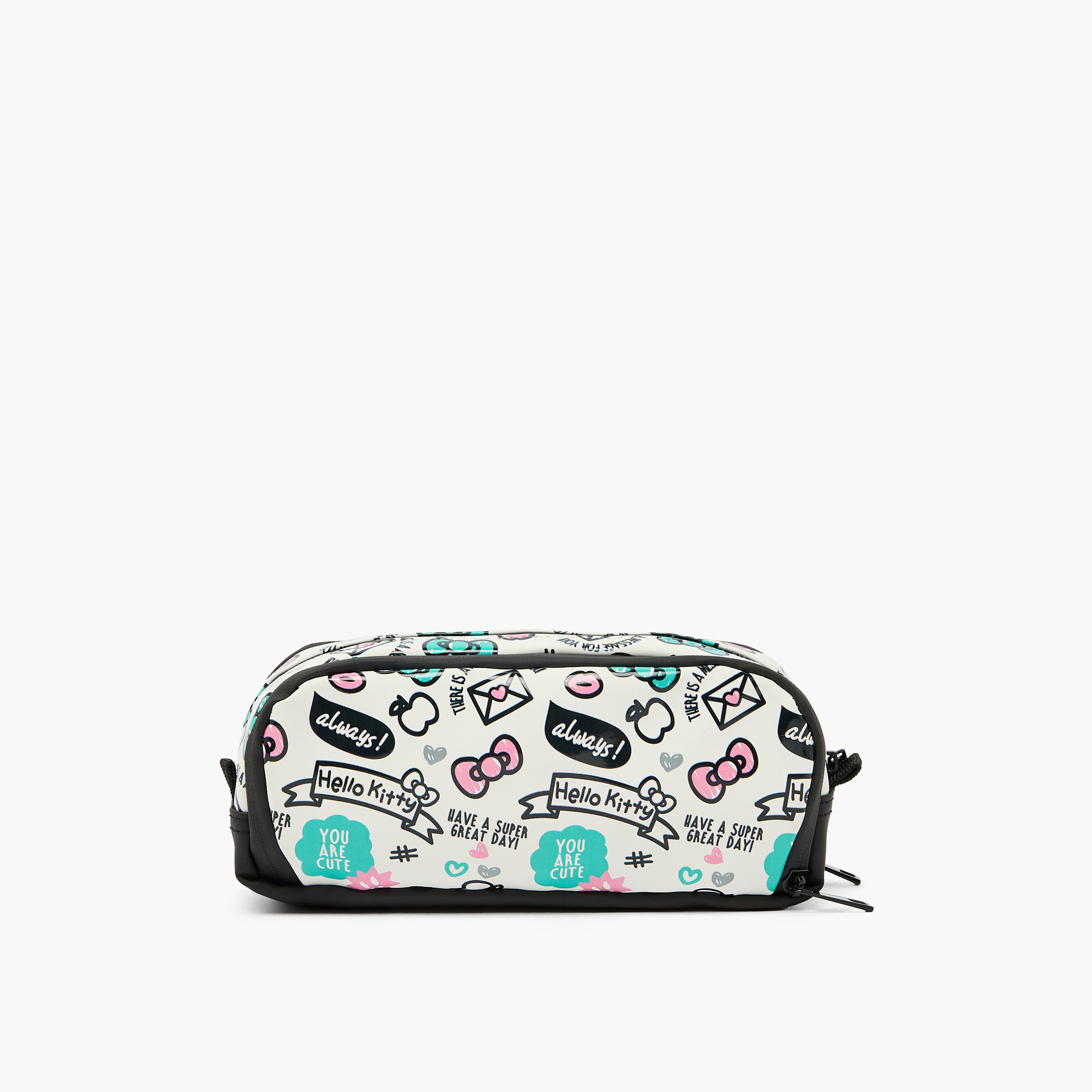 Sanrio Hello Kitty Print Pencil Pouch with 3 Compartments-school-stationery-pencilcases-image-4