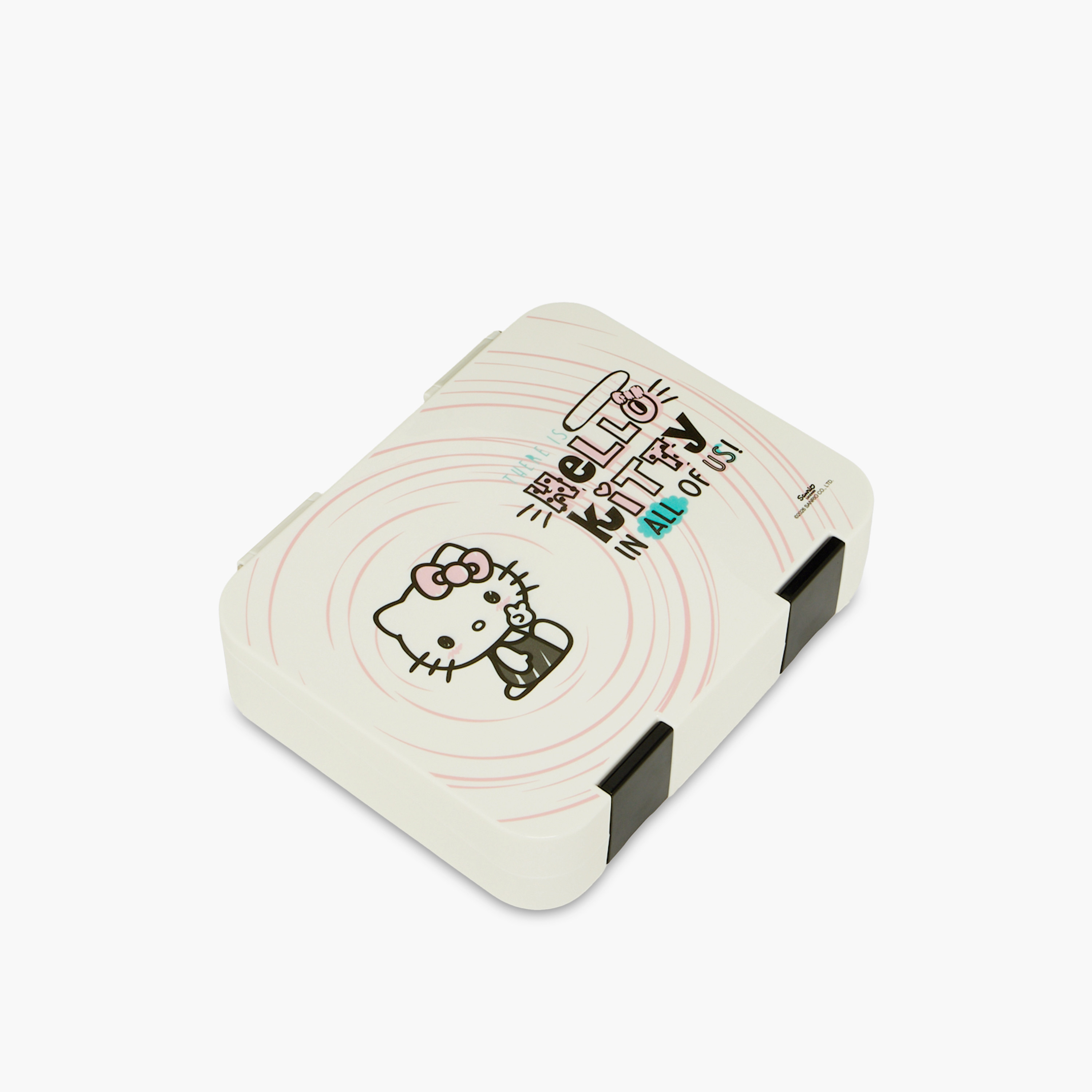 Sanrio Hello Kitty Print Bento Lunch Box for Girls with Clip Lock Lid - 1 L-school-lunchessentials-lunchboxes-image-1