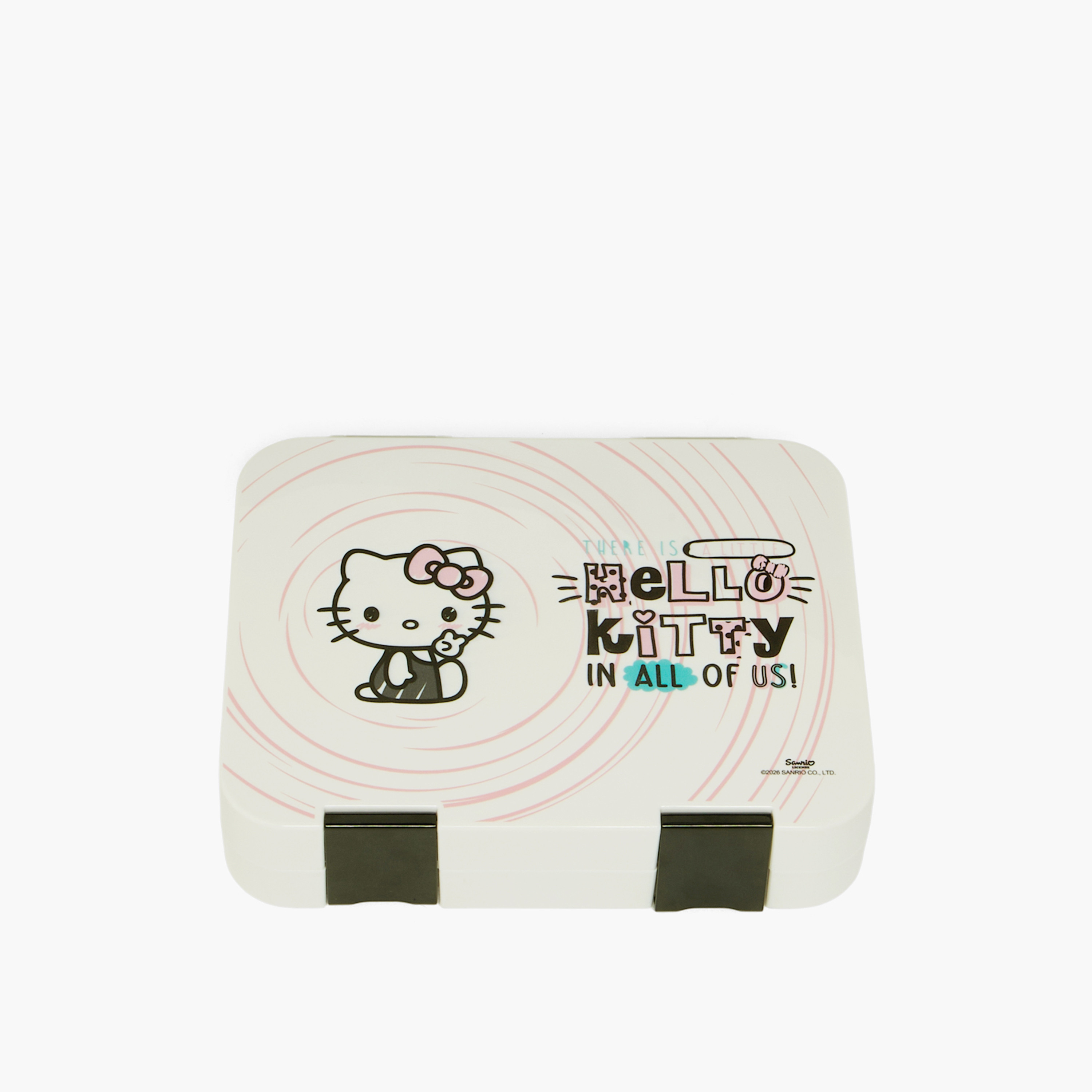Sanrio Hello Kitty Print Bento Lunch Box for Girls with Clip Lock Lid - 1 L-school-lunchessentials-lunchboxes-image-2