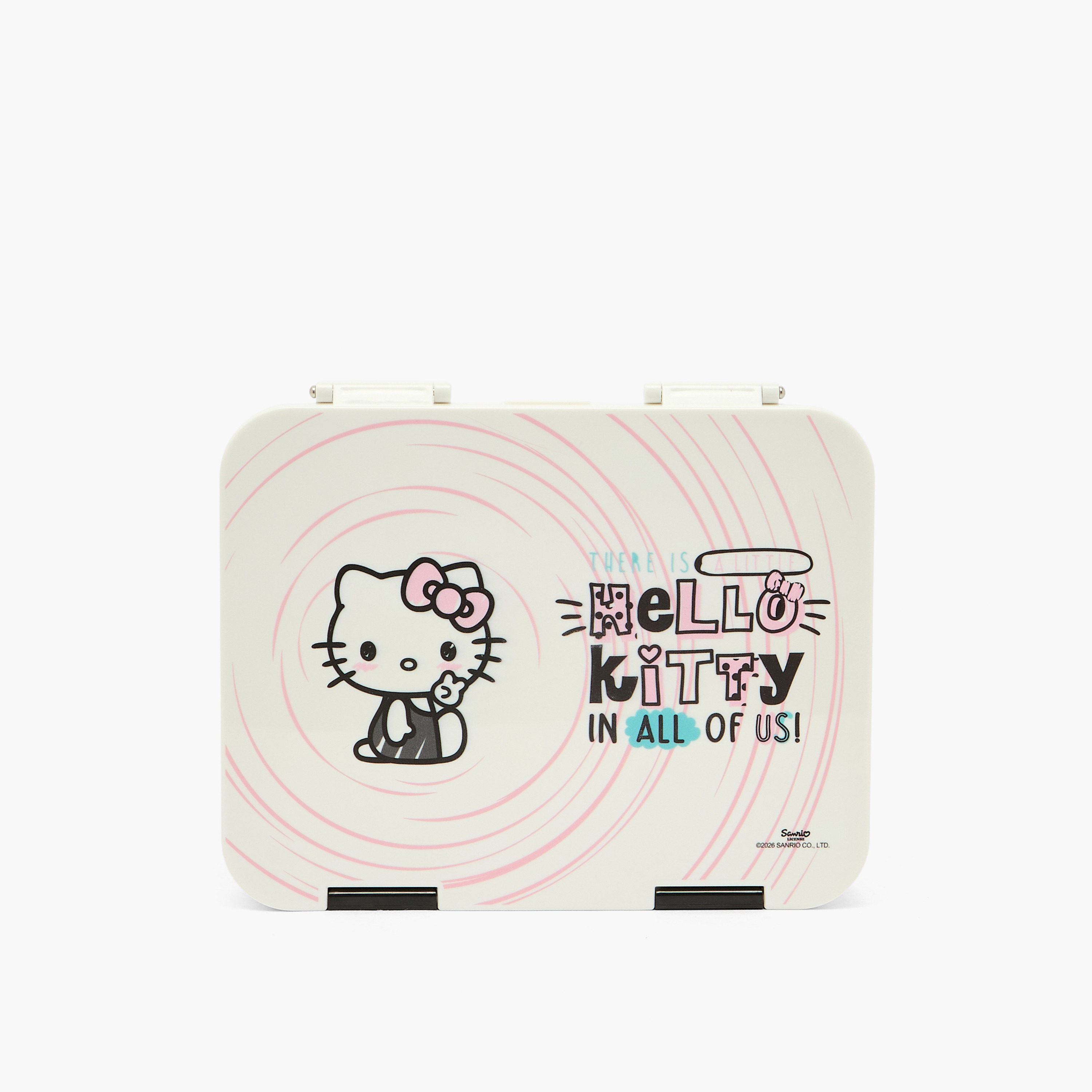 Sanrio Hello Kitty Print Bento Lunch Box for Girls with Clip Lock Lid - 1 L-school-lunchessentials-lunchboxes-image-3