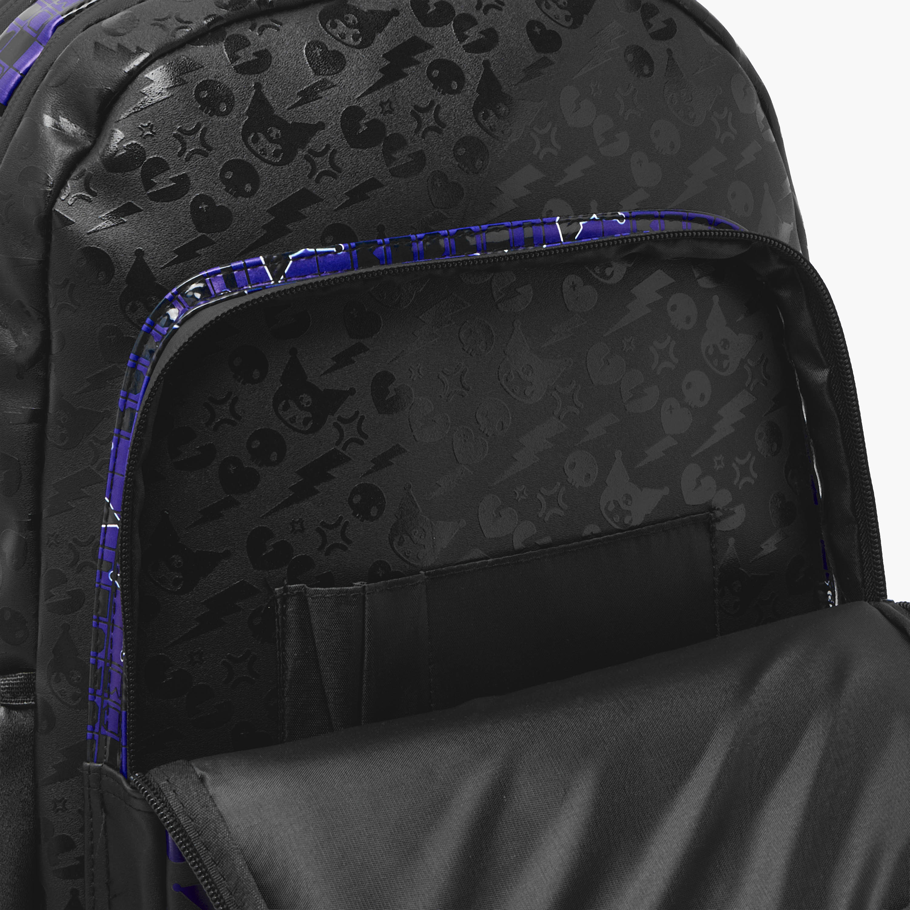 Sanrio Kuromi Print Backpack for Boys 8-12 Years with Padded Straps - 17 inches-school-bagsandbackpacks-backpacks-image-6