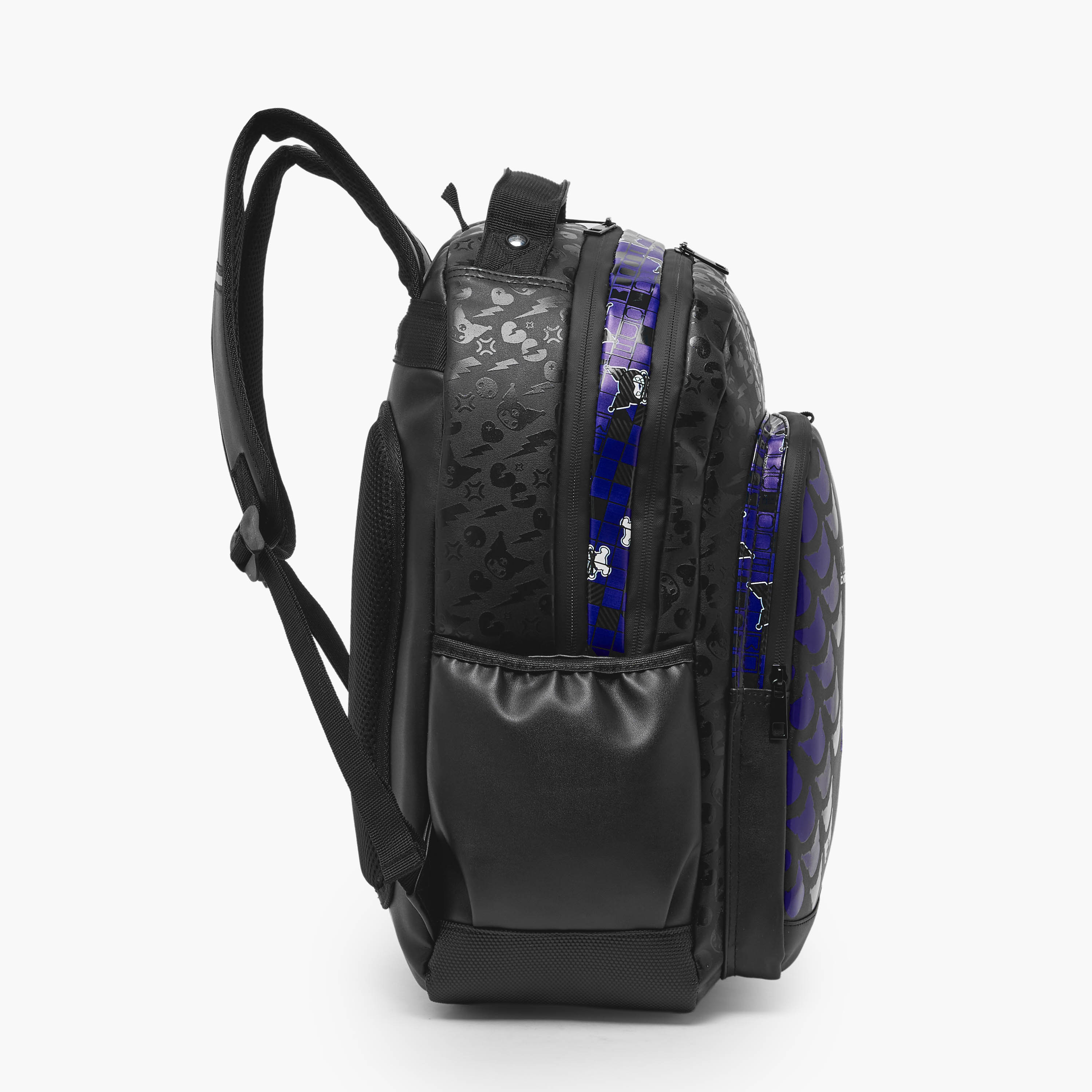 Sanrio Kuromi Print Backpack for Boys 8-12 Years with Padded Straps - 17 inches-school-bagsandbackpacks-backpacks-image-9