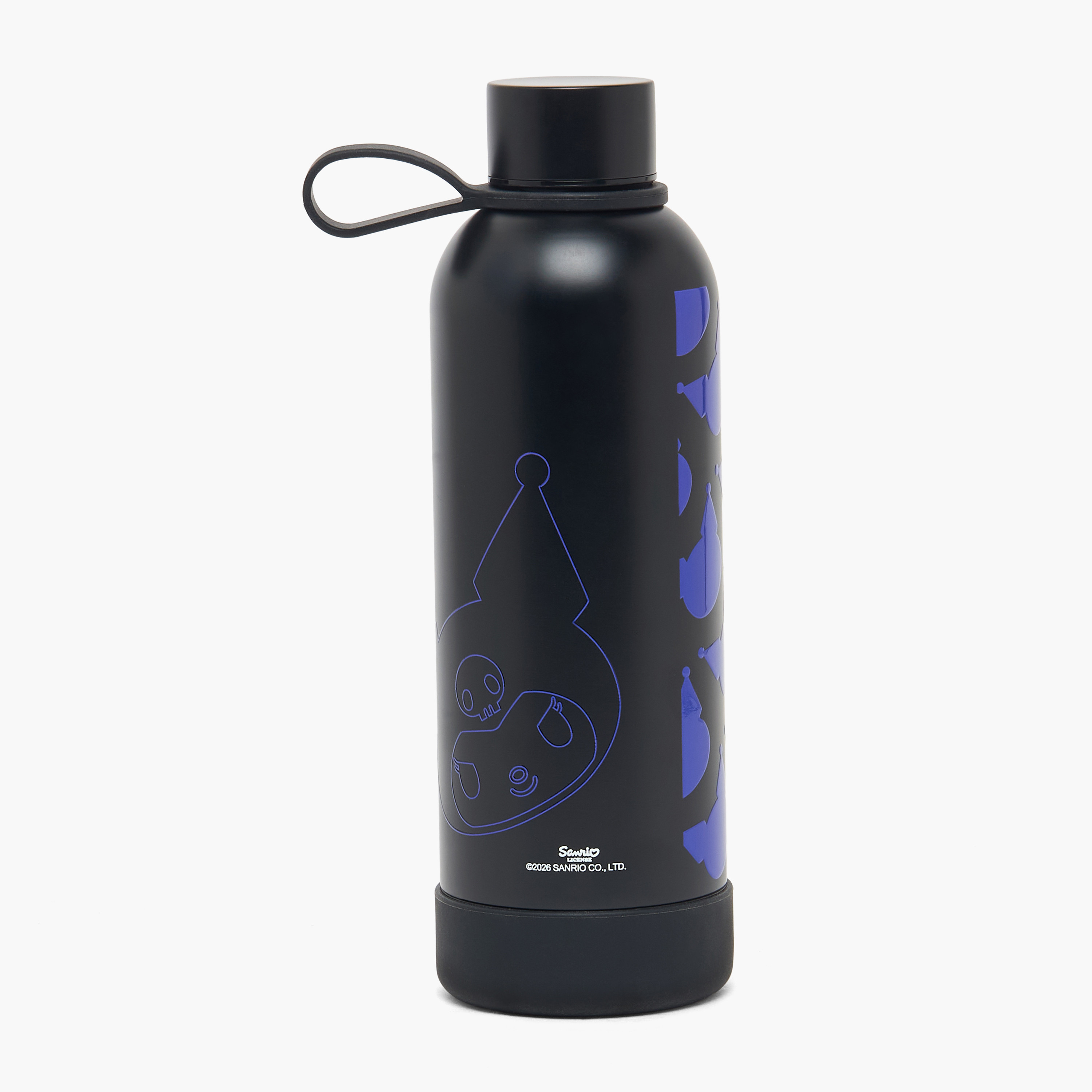 قارورة مياه ستانلس ستيل بطبعات كورومي ومقبض حلقي من سانريو-school-waterbottles-image-3
