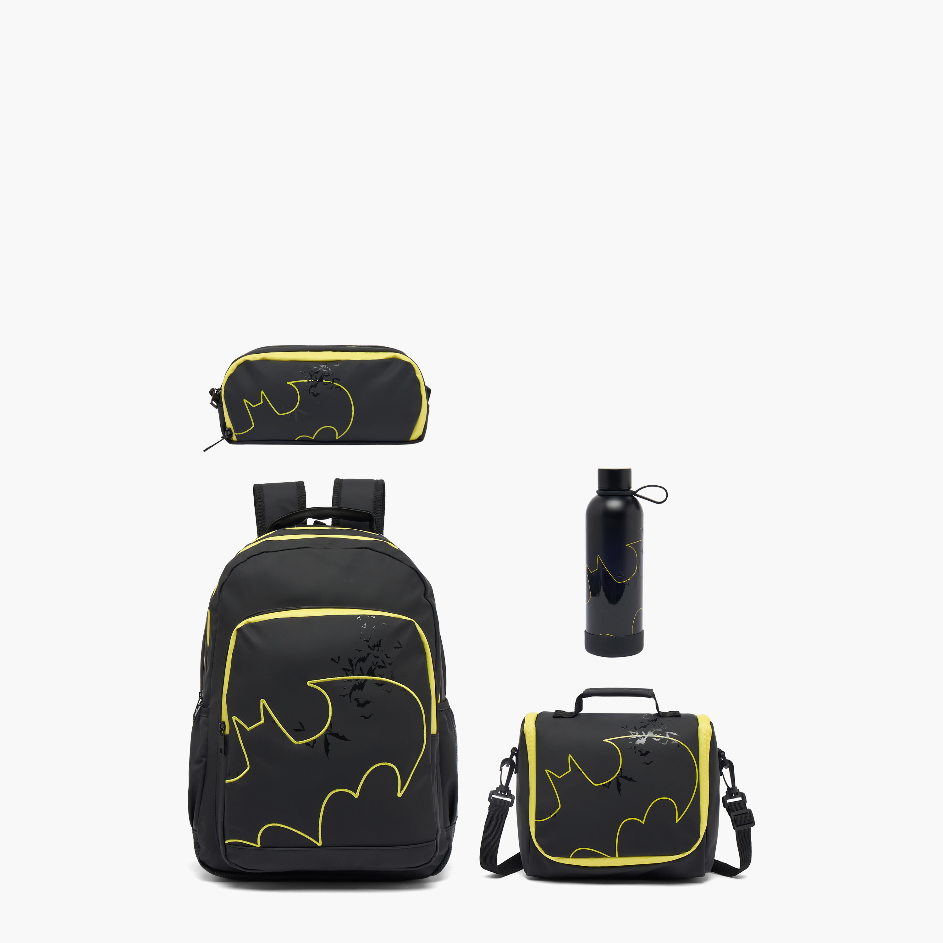 Batman Embroidered Backpack for Boys 8-12 Years with Padded Straps - 17 inches-school-bagsandbackpacks-backpacks-image-10