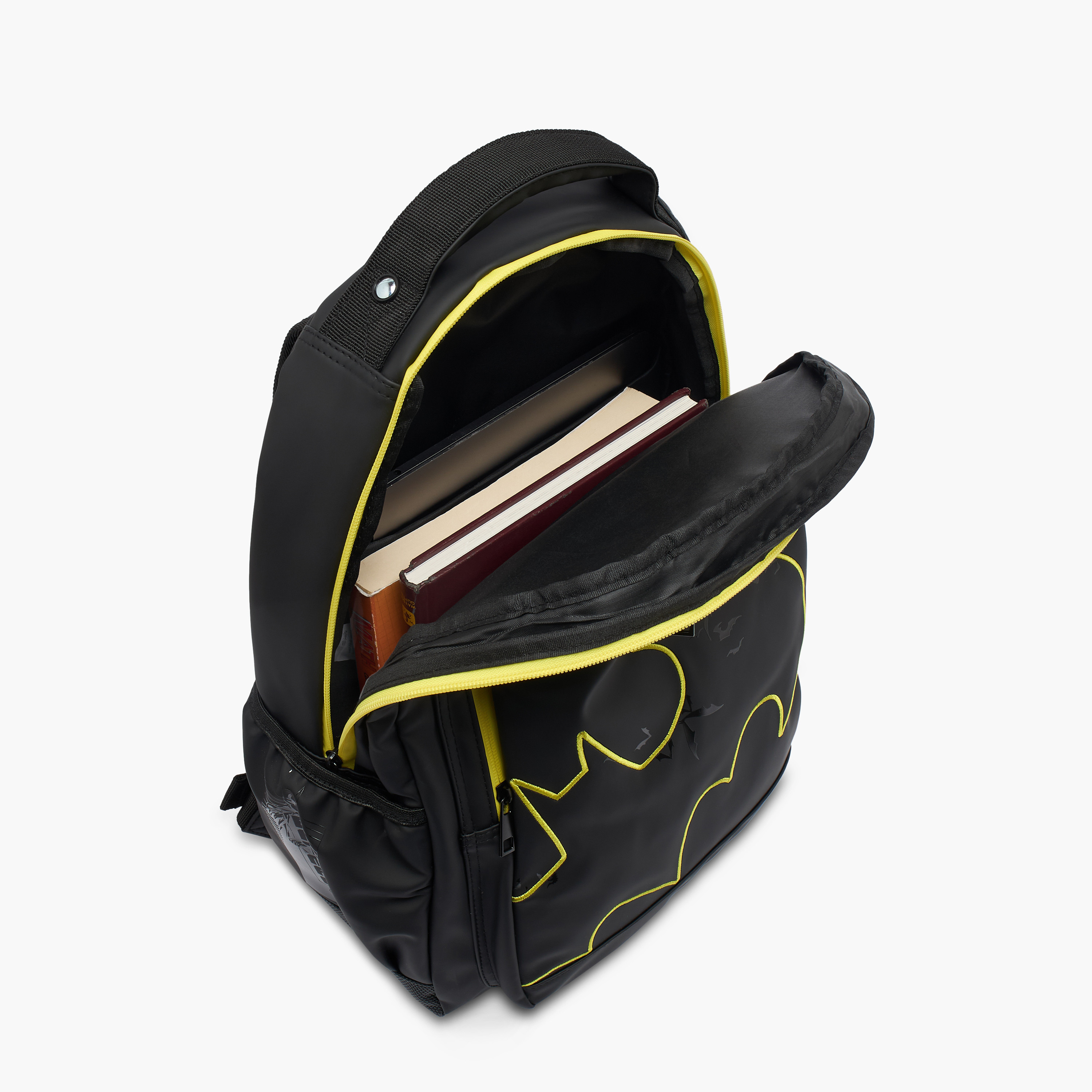 Batman Embroidered Backpack for Boys 8-12 Years with Padded Straps - 17 inches-school-bagsandbackpacks-backpacks-image-6