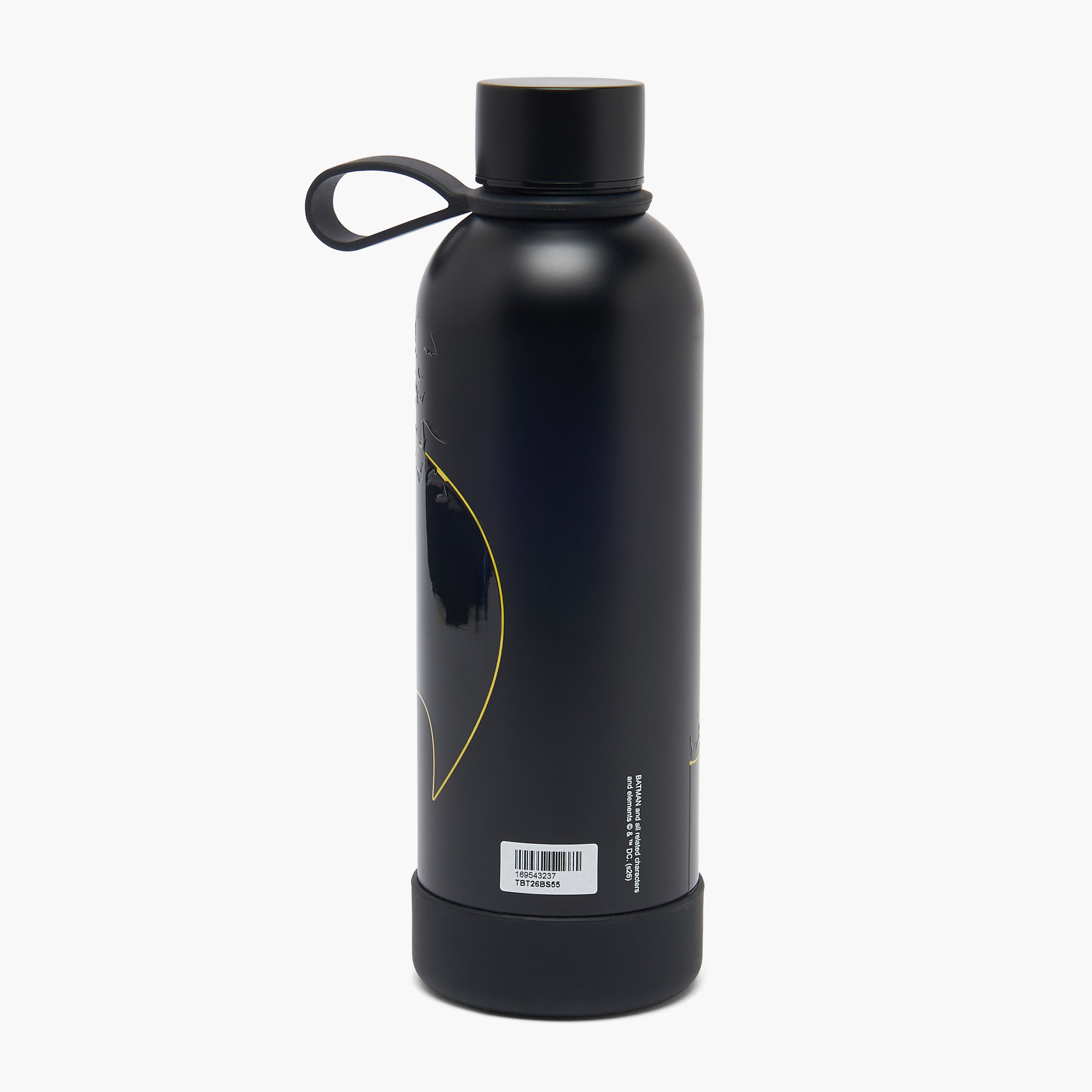 قارورة مياه ستانلس ستيل بفوهة واسعة ومقبض حمل وطبعات باتمان-school-waterbottles-image-2