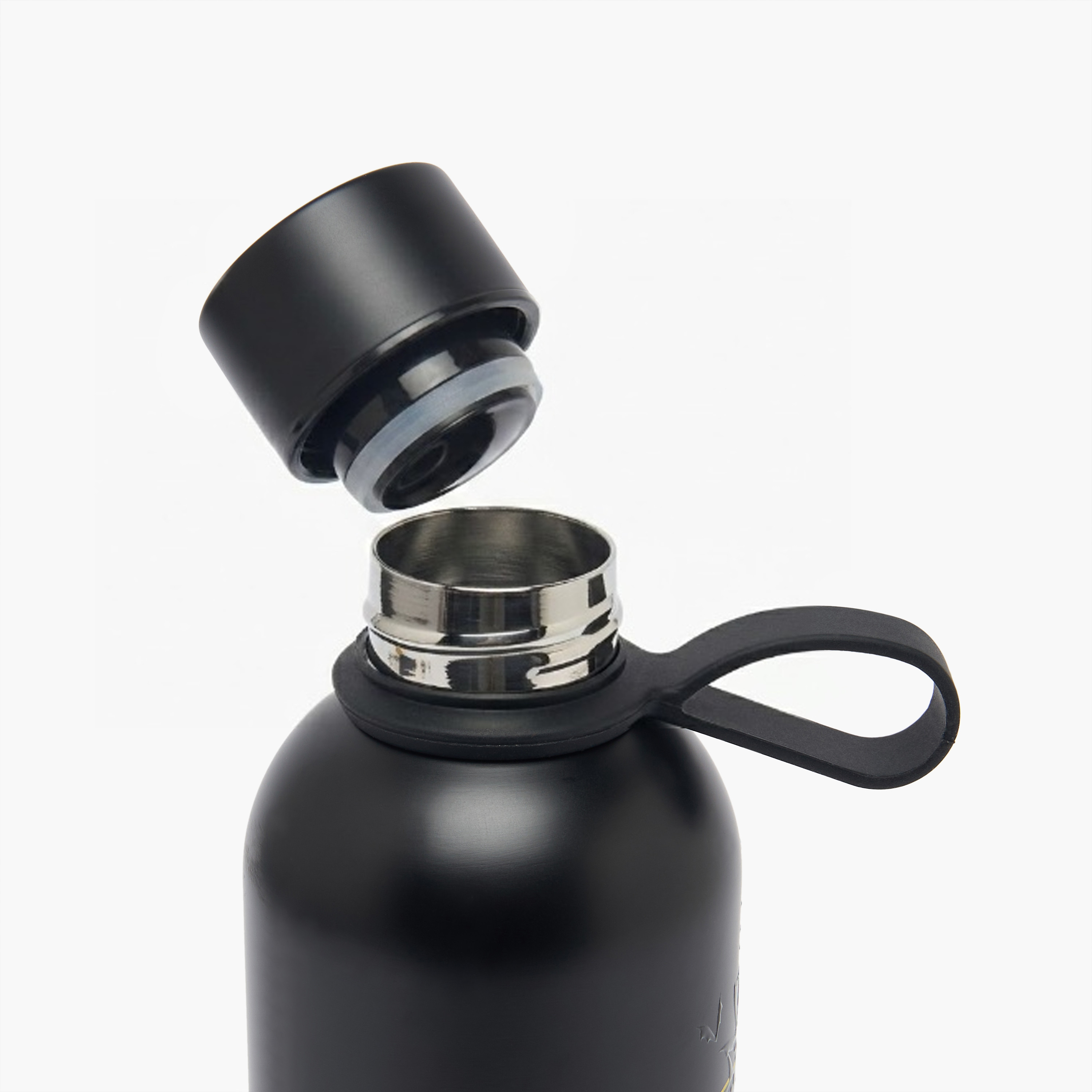 قارورة مياه ستانلس ستيل بفوهة واسعة ومقبض حمل وطبعات باتمان-school-waterbottles-image-3