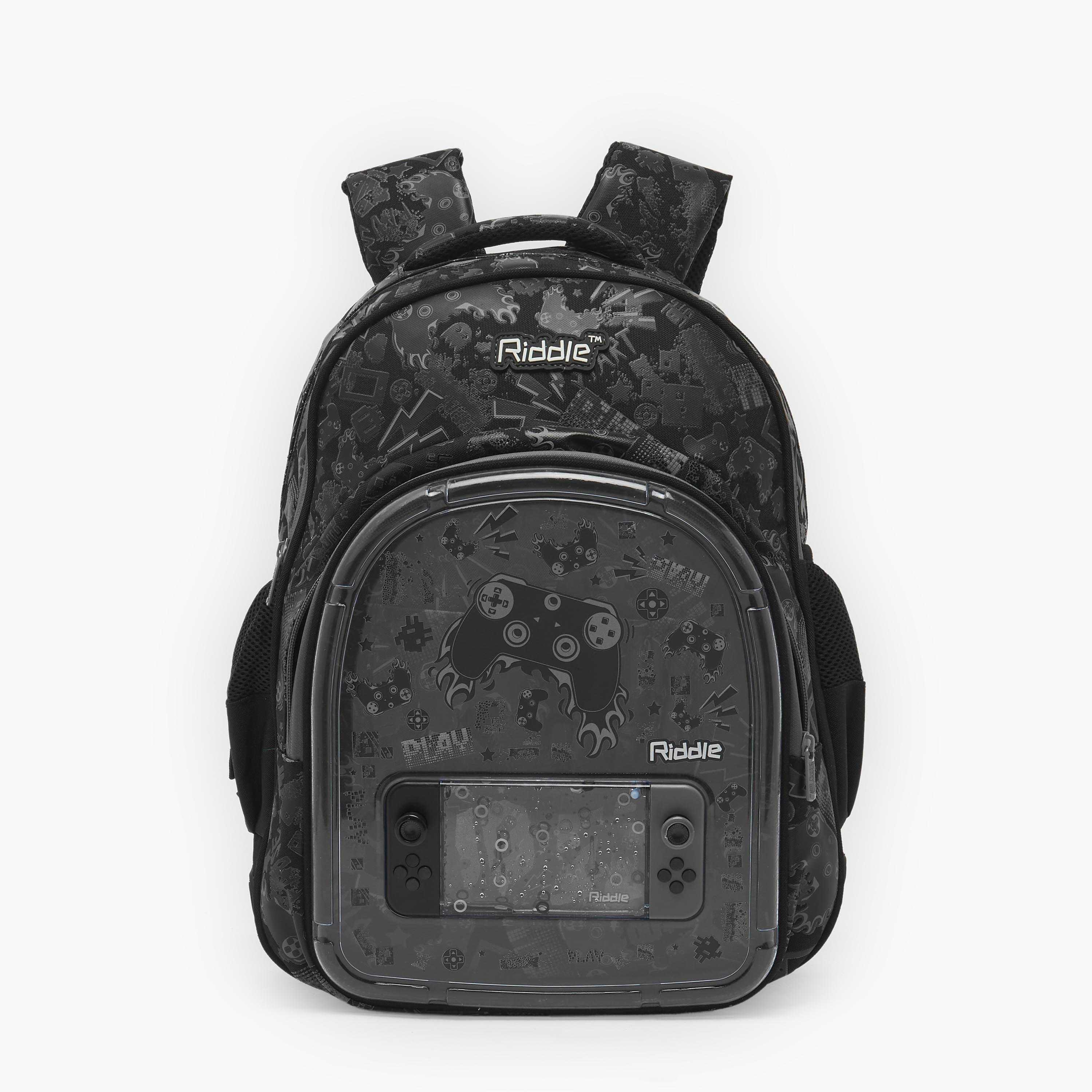 Riddle Game Print Backpack for Boys 5-8 Years with Padded Back-school-bagsandbackpacks-backpacks-image-1
