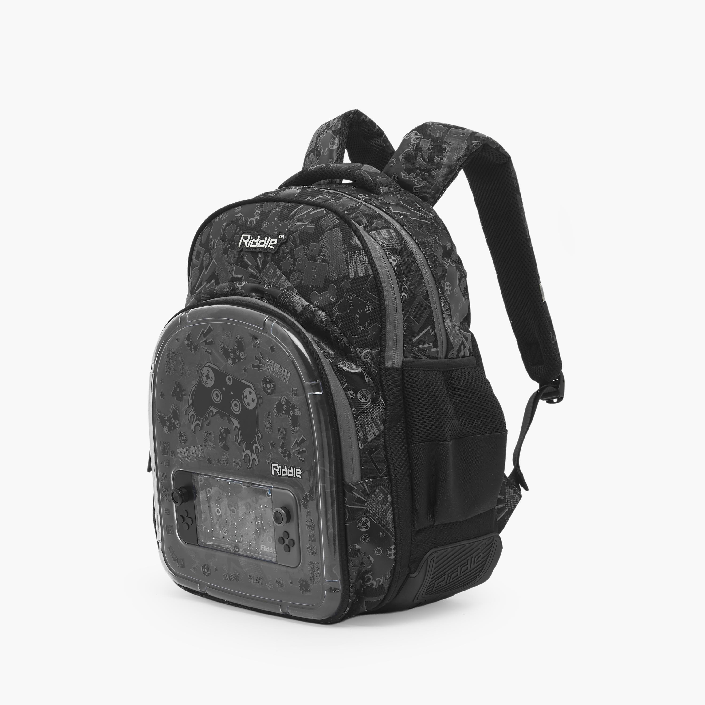 Riddle Game Print Backpack for Boys 5-8 Years with Padded Back-school-bagsandbackpacks-backpacks-image-6