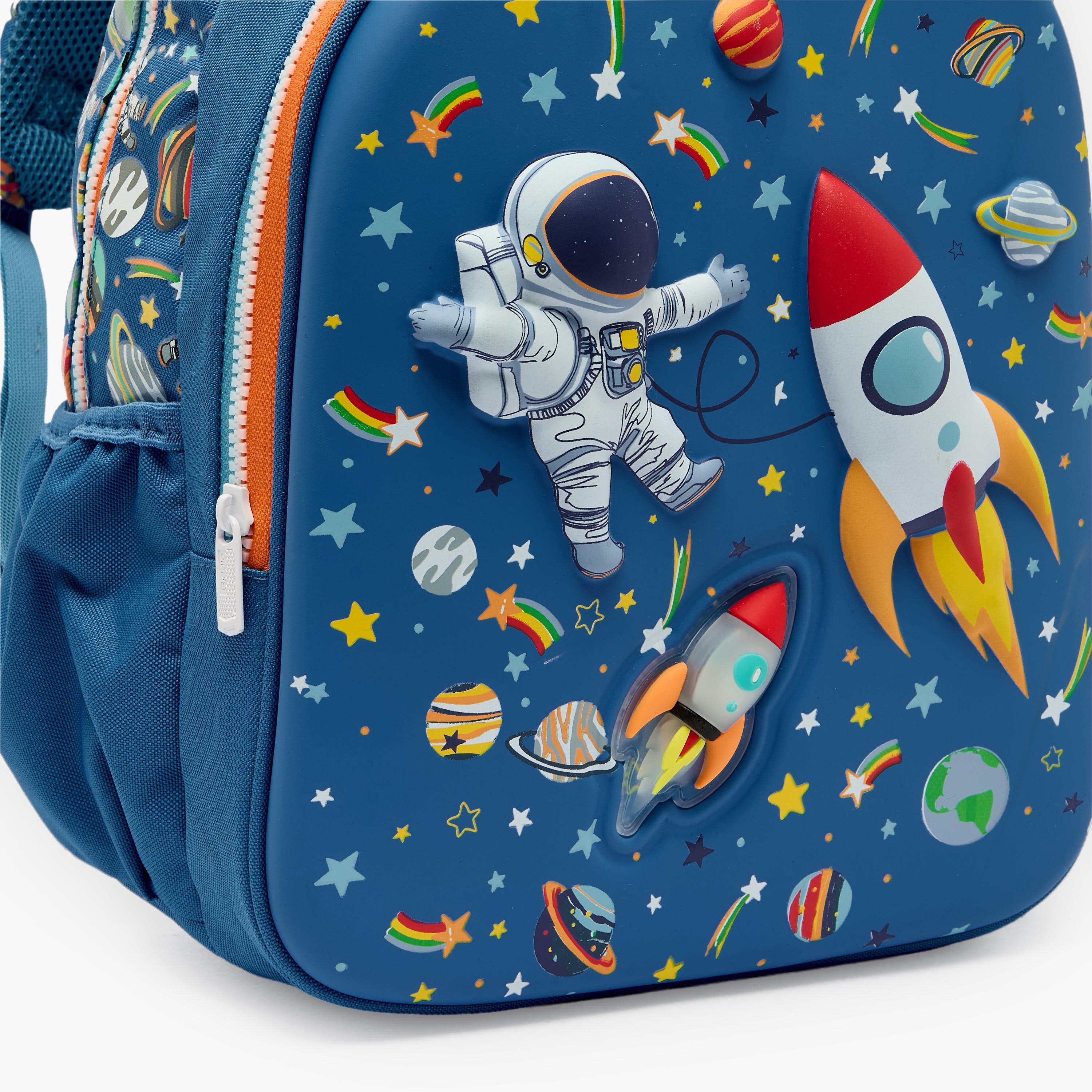 Riddle Astronaut Print Backpack for Boys 3-5 Years with Padded Shoulder Straps-school-bagsandbackpacks-backpacks-image-6