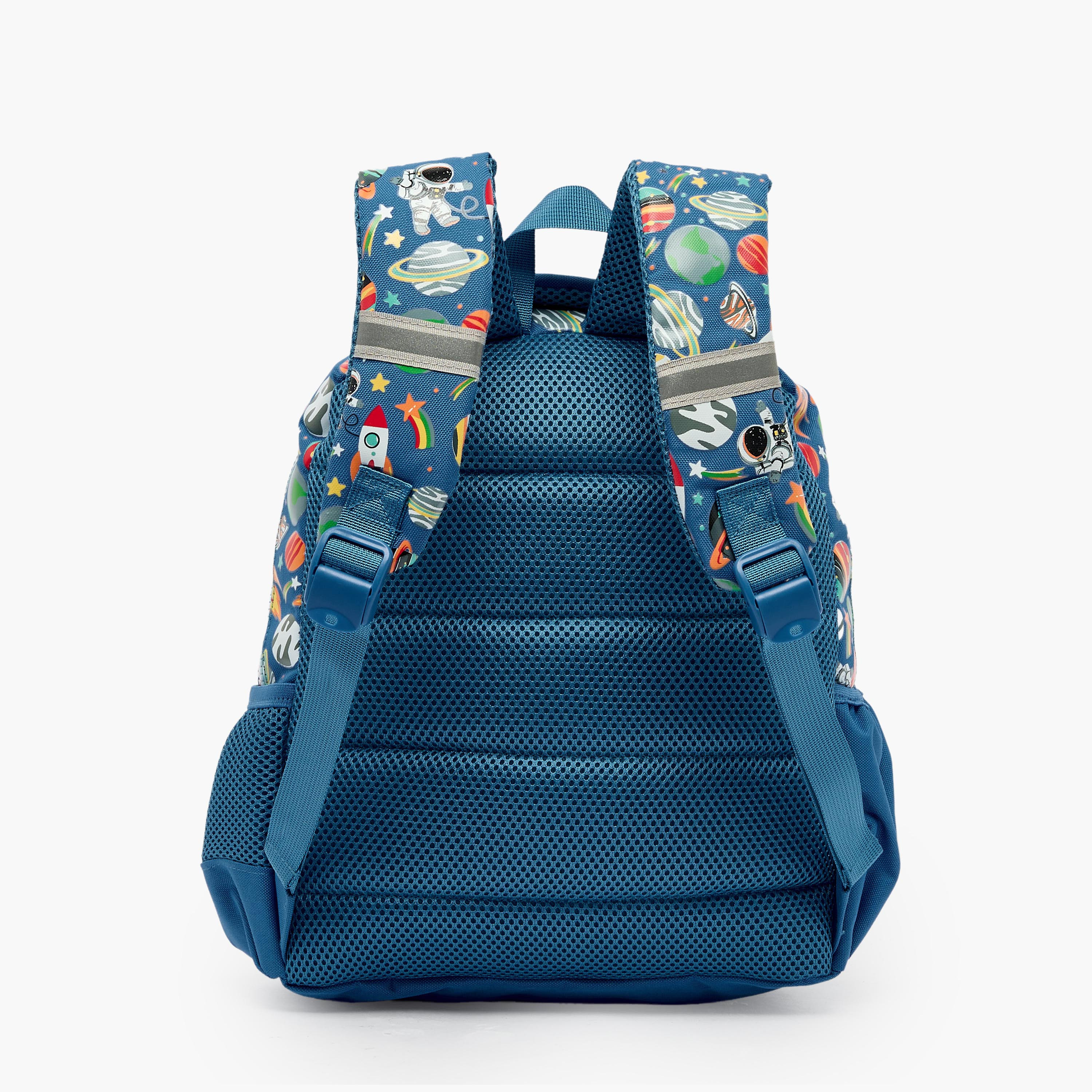 Riddle Astronaut Print Backpack for Boys 3-5 Years with Padded Shoulder Straps-school-bagsandbackpacks-backpacks-image-9