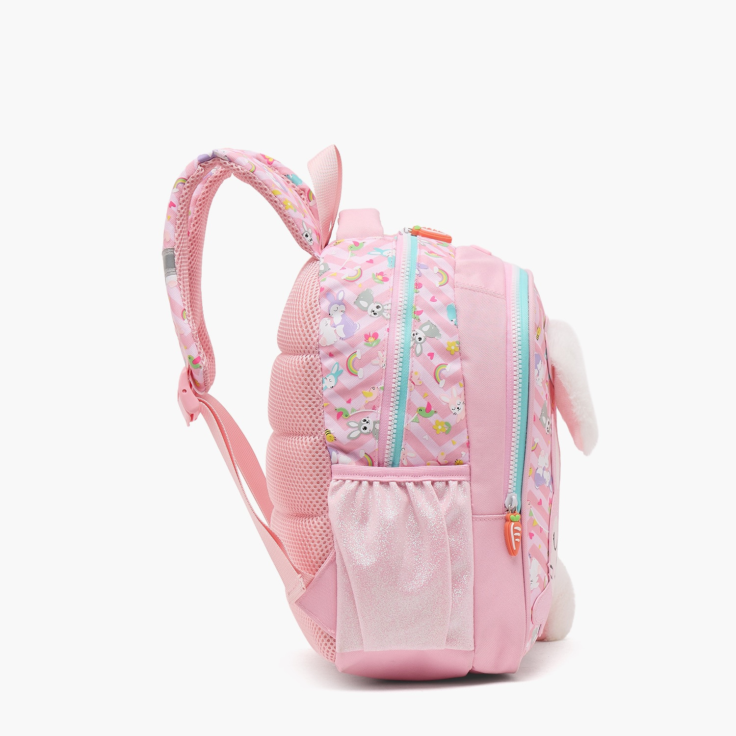 Riddle Rabbit Print Backpack for Girls 3-5 Years with Padded Straps-school-bagsandbackpacks-backpacks-image-6
