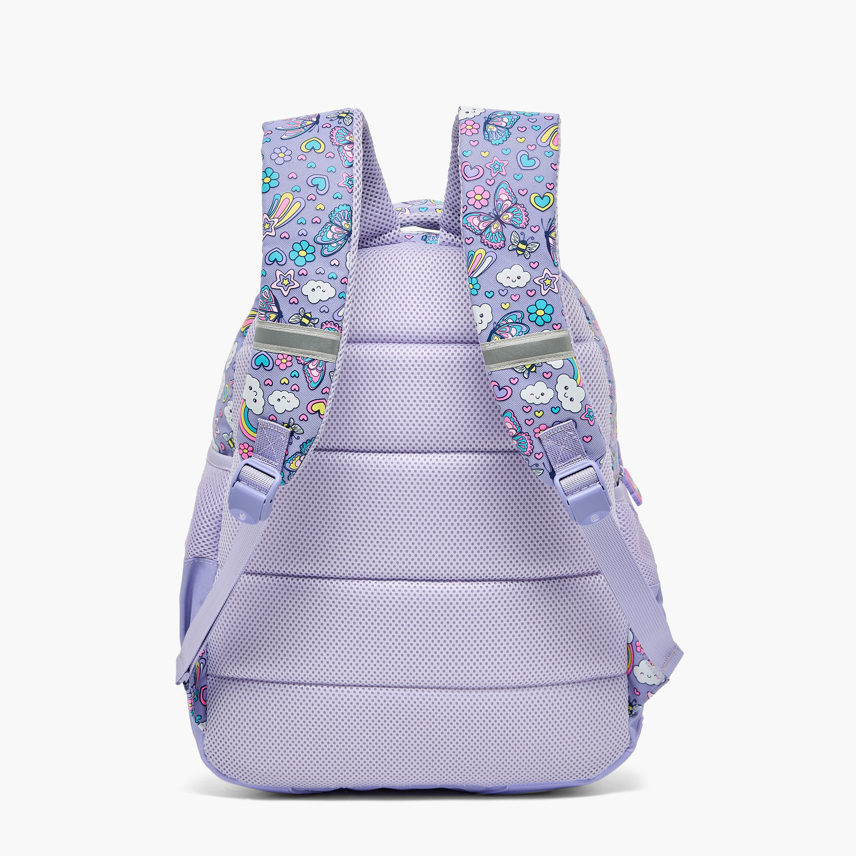 شنطة ظهر للبنات 5-8 سنوات بأحزمة كتف مبطنة قابلة للتعديل وطبعات فراشة من ريدل-school-bagsandbackpacks-backpacks-image-7