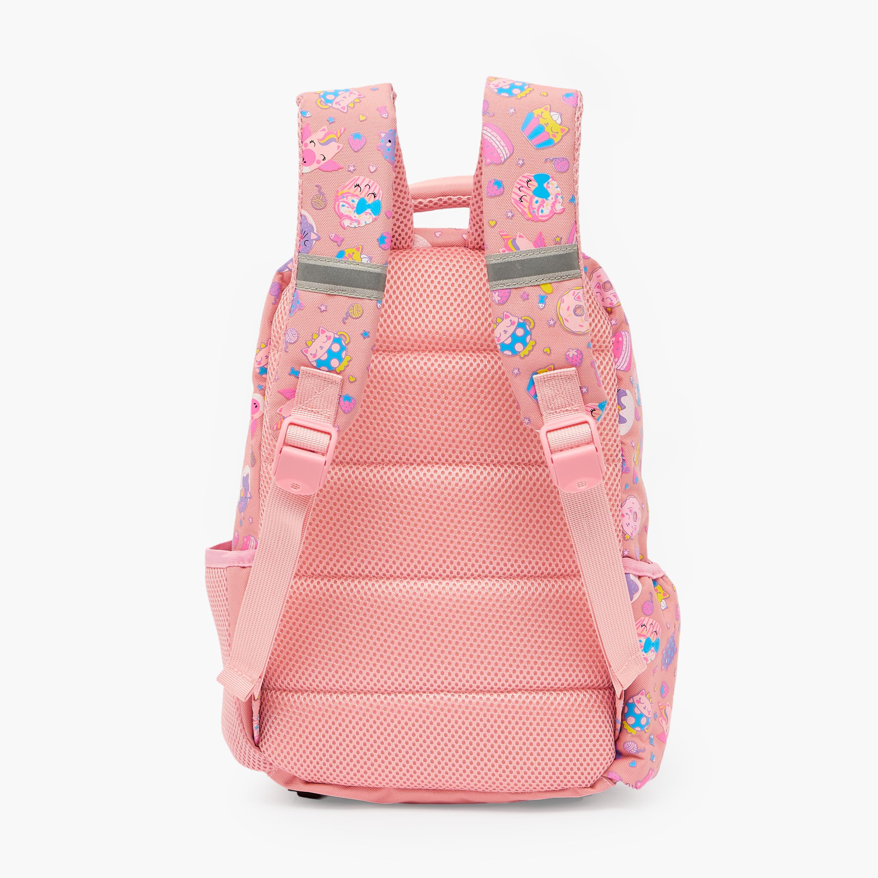 شنطة ظهر للبنات بطبعات للأعمار من 3 إلى 5 سنوات مع أحزمة كتف مبطنة من ريدل-school-bagsandbackpacks-backpacks-image-8