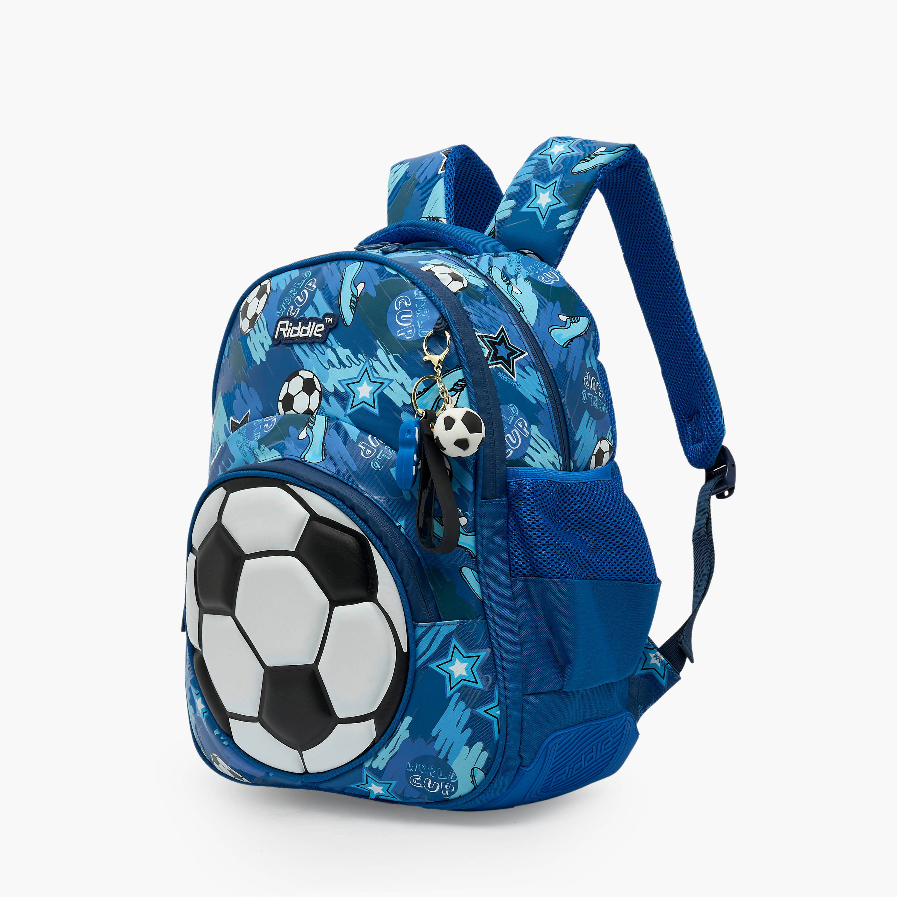 Riddle Football Print Backpack for Boys 5-8 Years with Padded Adjustable Straps-school-bagsandbackpacks-backpacks-image-6
