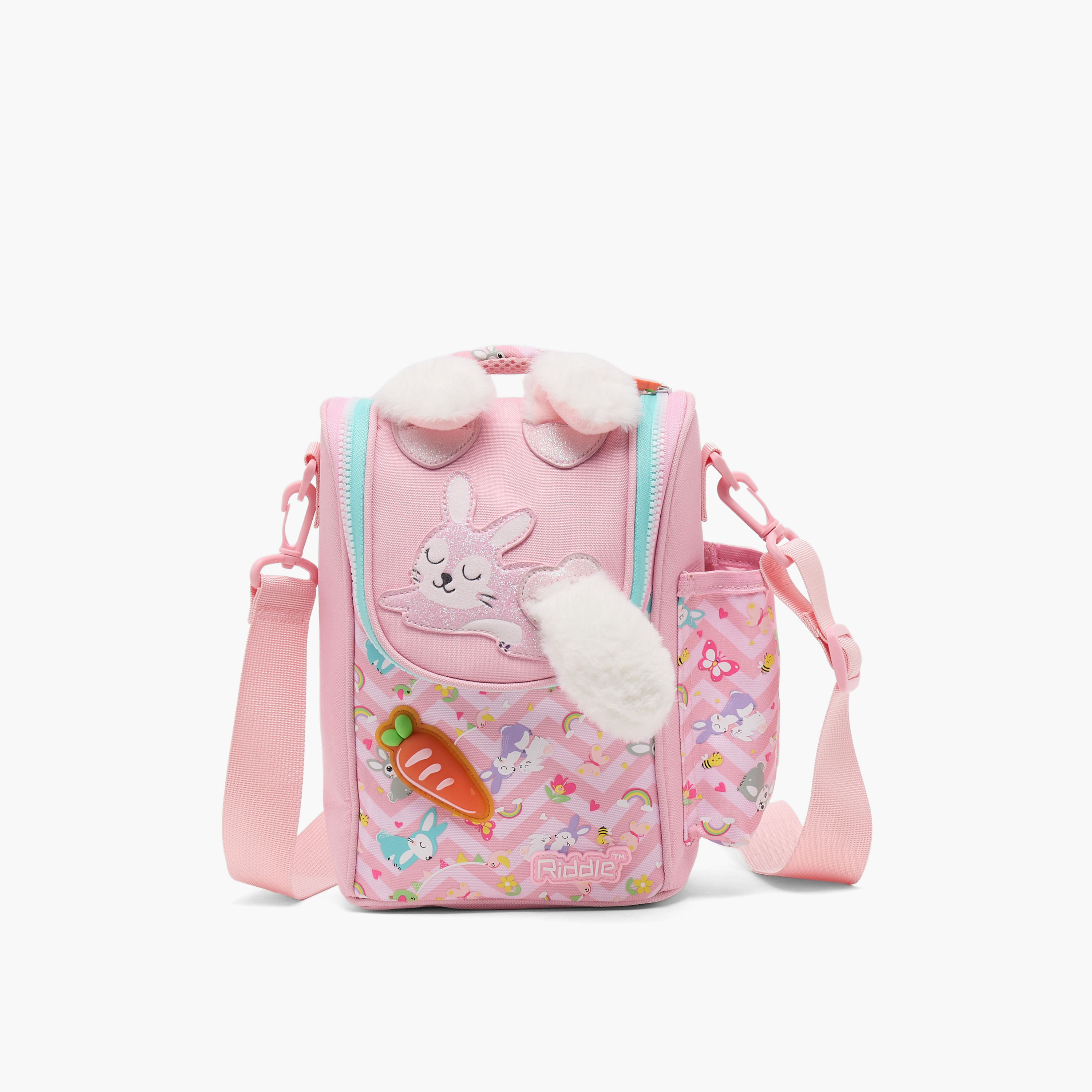 Riddle Rabbit Print Lunch Bag for Girls 3-5 Years with Insulation Design-school-lunchessentials-lunchbags-image-1