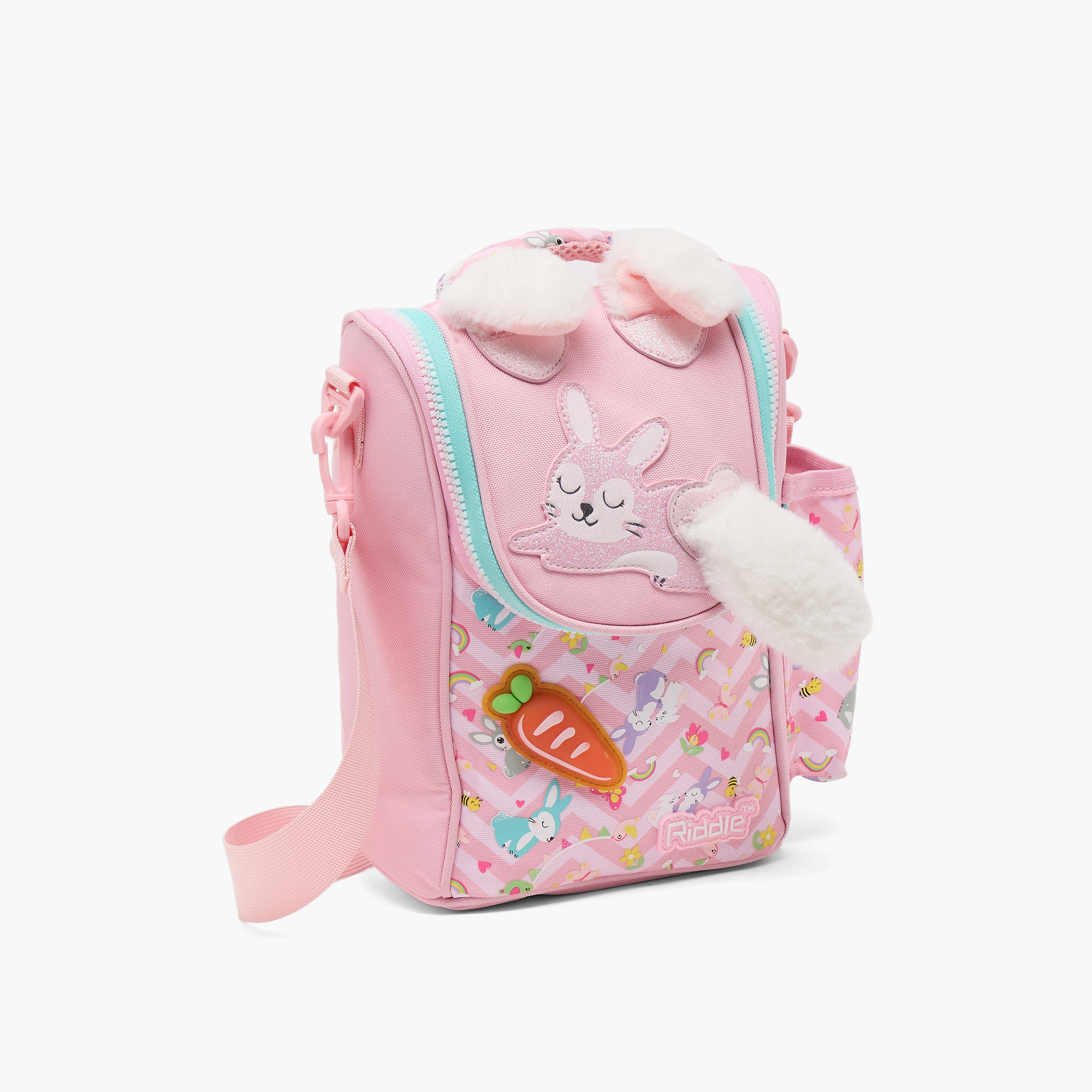 Riddle Rabbit Print Lunch Bag for Girls 3-5 Years with Insulation Design-school-lunchessentials-lunchbags-image-2
