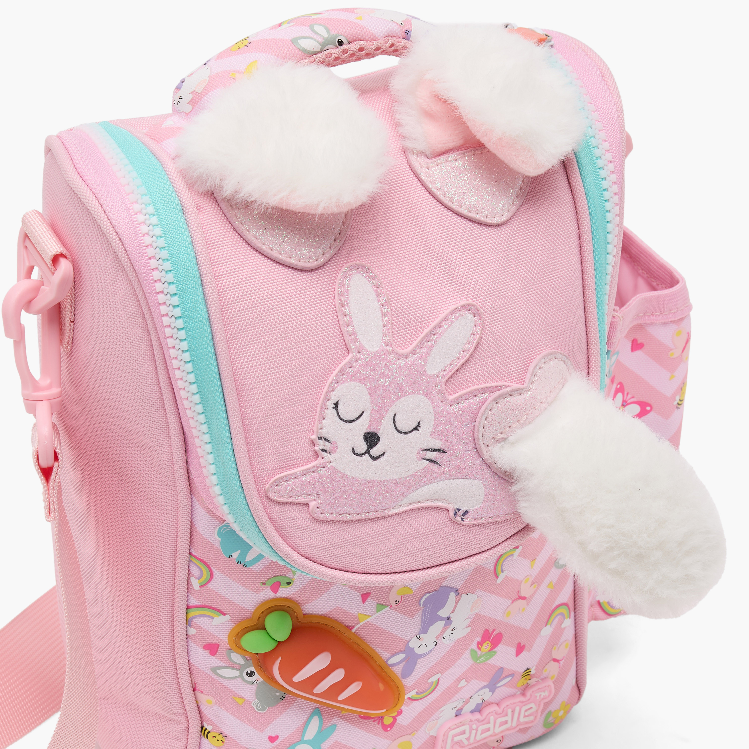 Riddle Rabbit Print Lunch Bag for Girls 3-5 Years with Insulation Design-school-lunchessentials-lunchbags-image-3