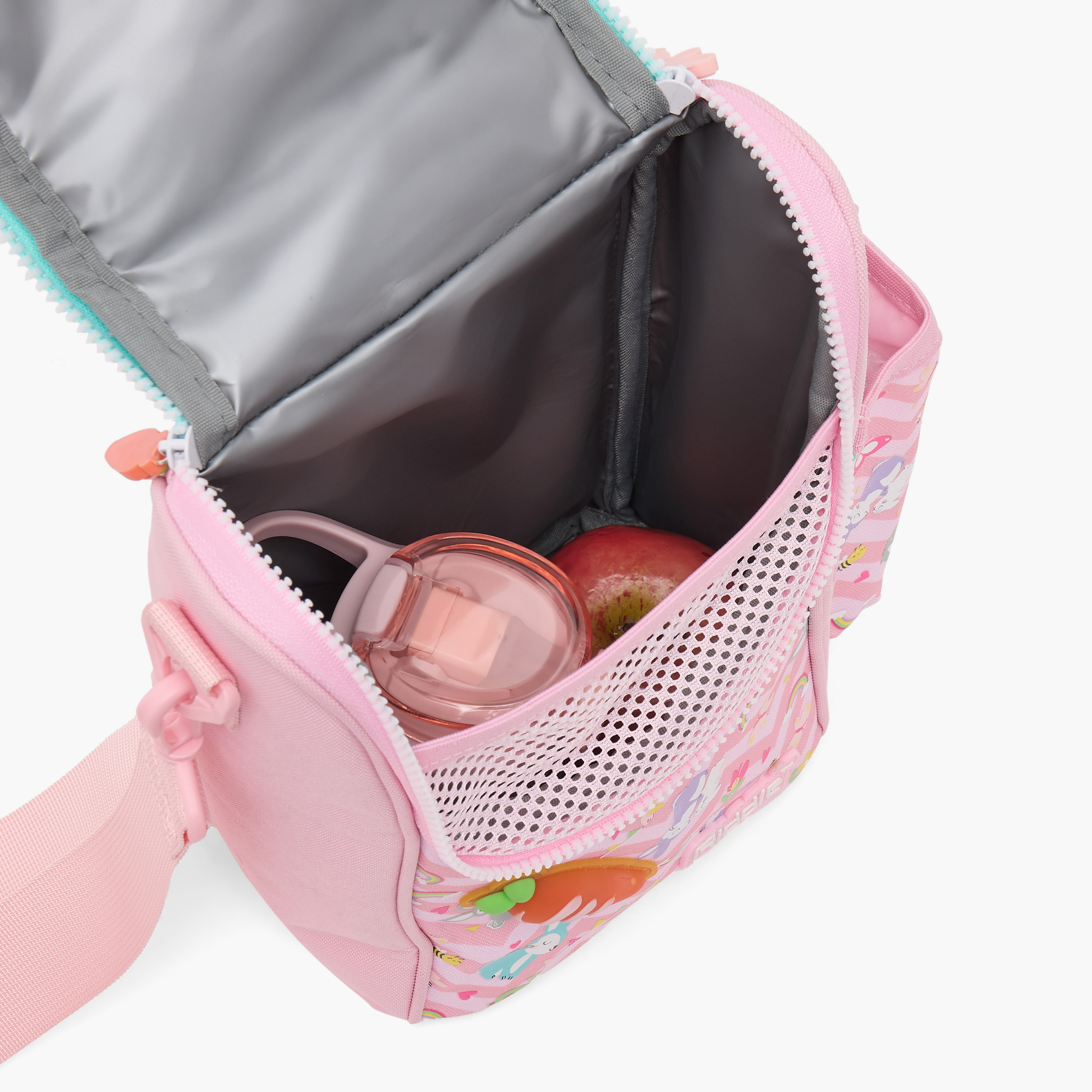 Riddle Rabbit Print Lunch Bag for Girls 3-5 Years with Insulation Design-school-lunchessentials-lunchbags-image-4