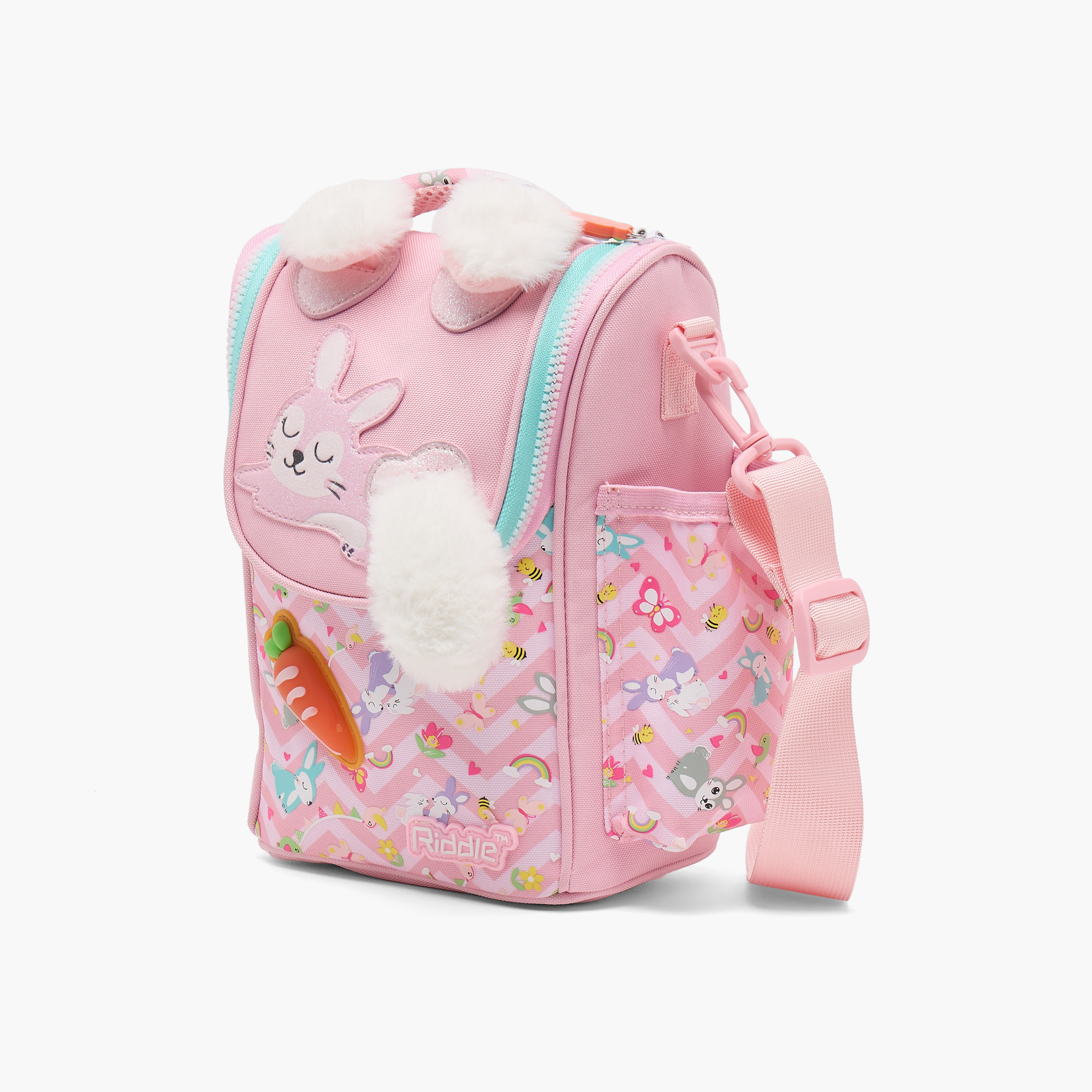Riddle Rabbit Print Lunch Bag for Girls 3-5 Years with Insulation Design-school-lunchessentials-lunchbags-image-7