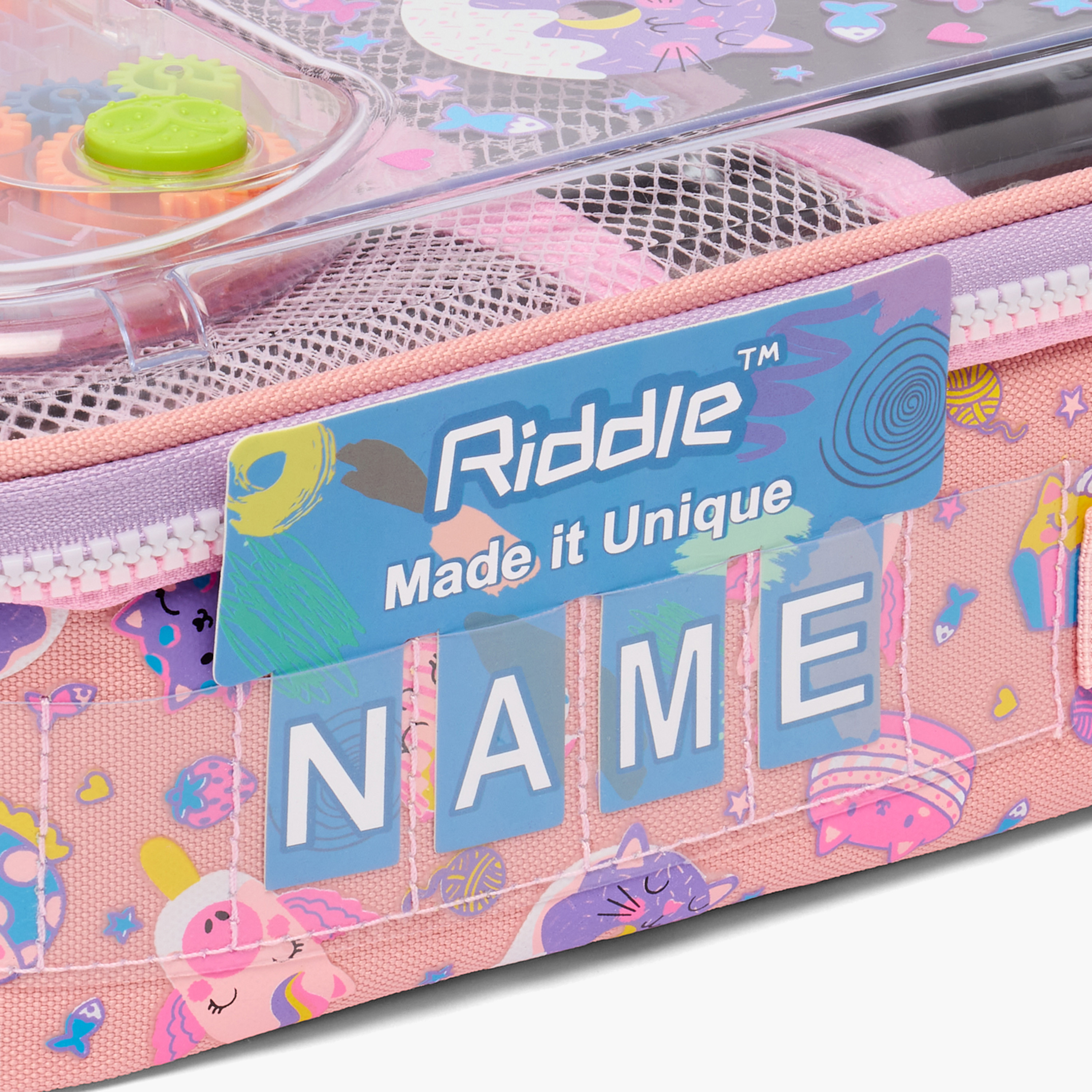 Riddle Game Controller Accent Lunch Bag for Girls 5-8 Years with Detachable Strap-school-lunchessentials-lunchbags-image-6