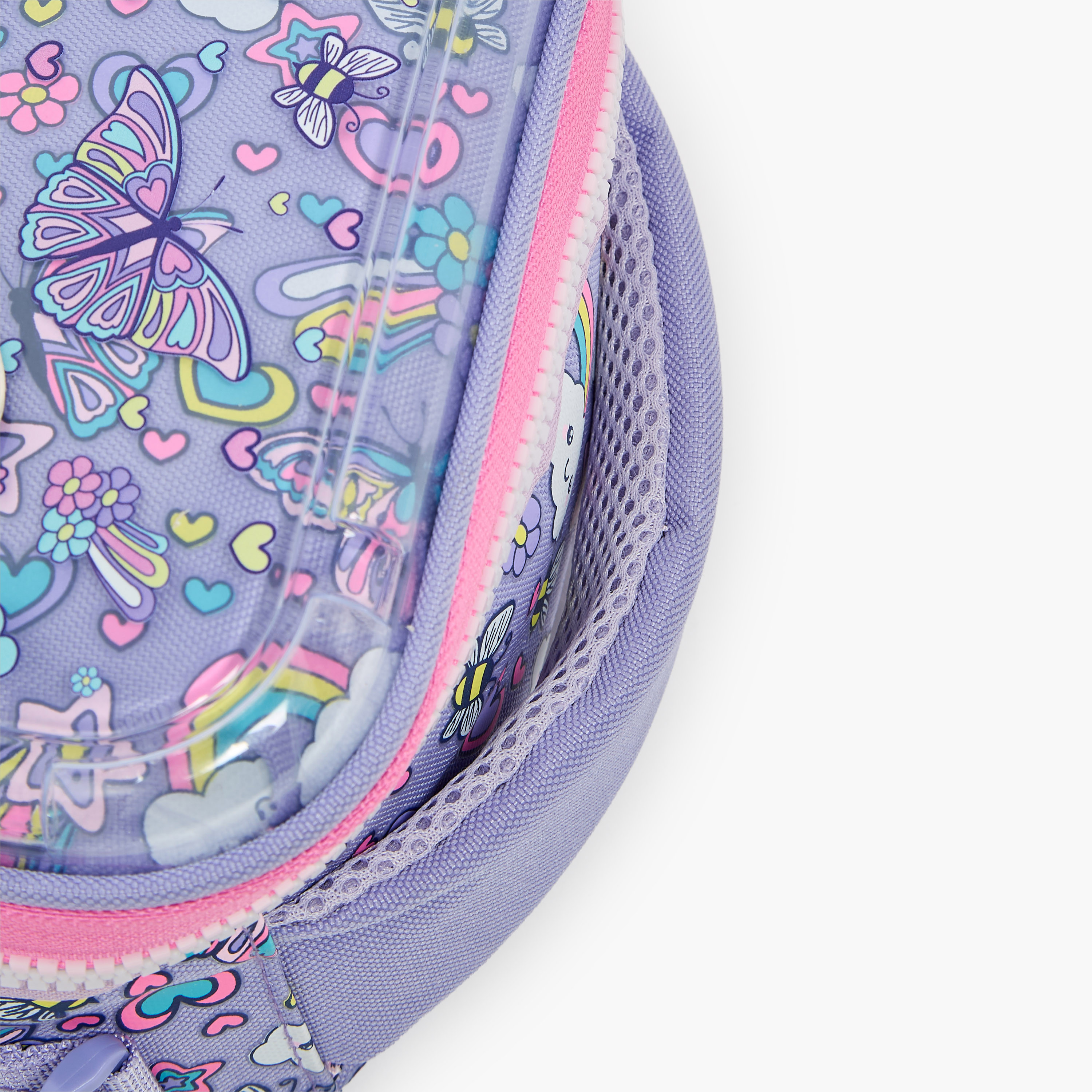 شنطة غداء مطبوعة بفراشة للبنات من 5-8 سنوات مع عازل حرارة من ريدل-school-lunchessentials-lunchbags-image-7