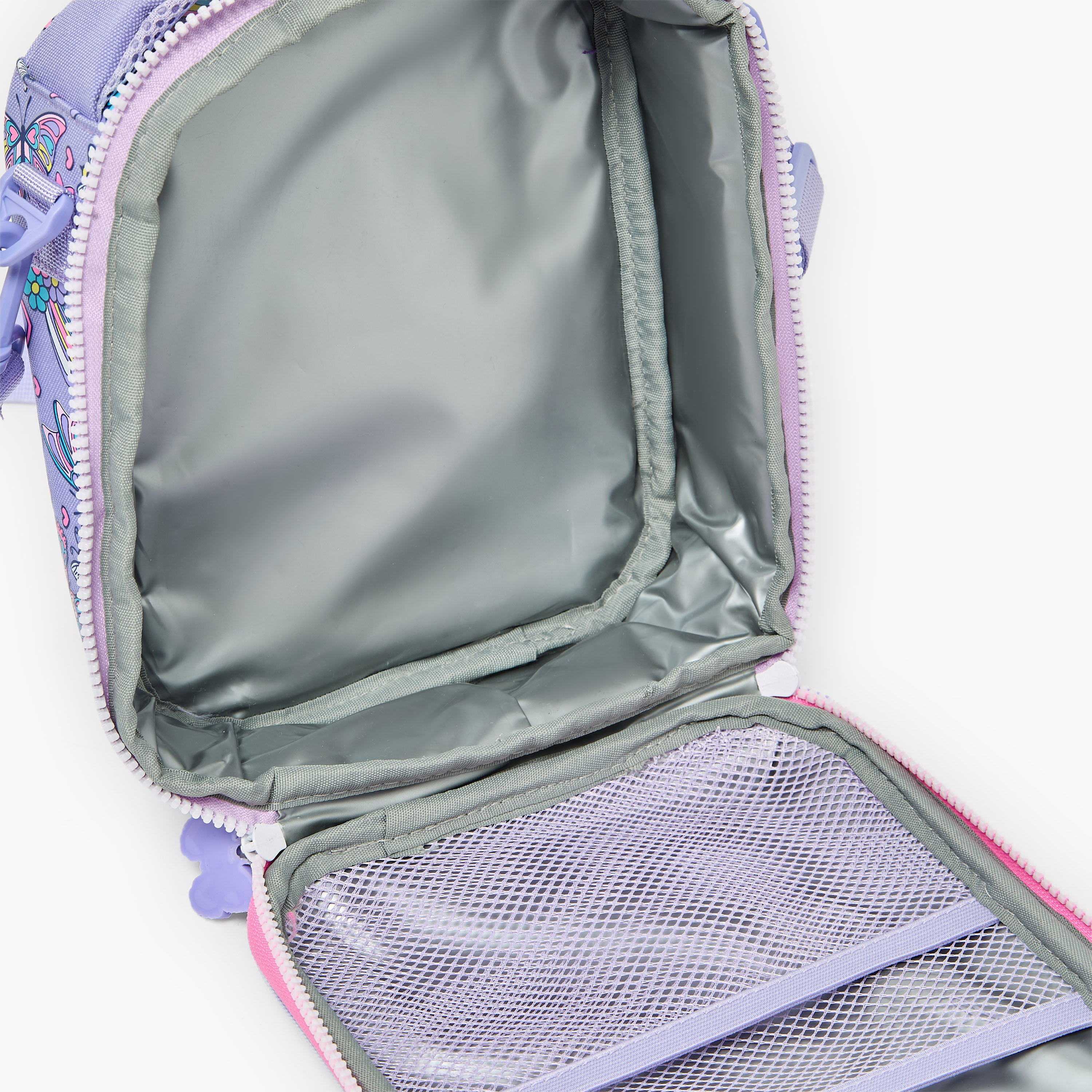 شنطة غداء مطبوعة بفراشة للبنات من 5-8 سنوات مع عازل حرارة من ريدل-school-lunchessentials-lunchbags-image-8